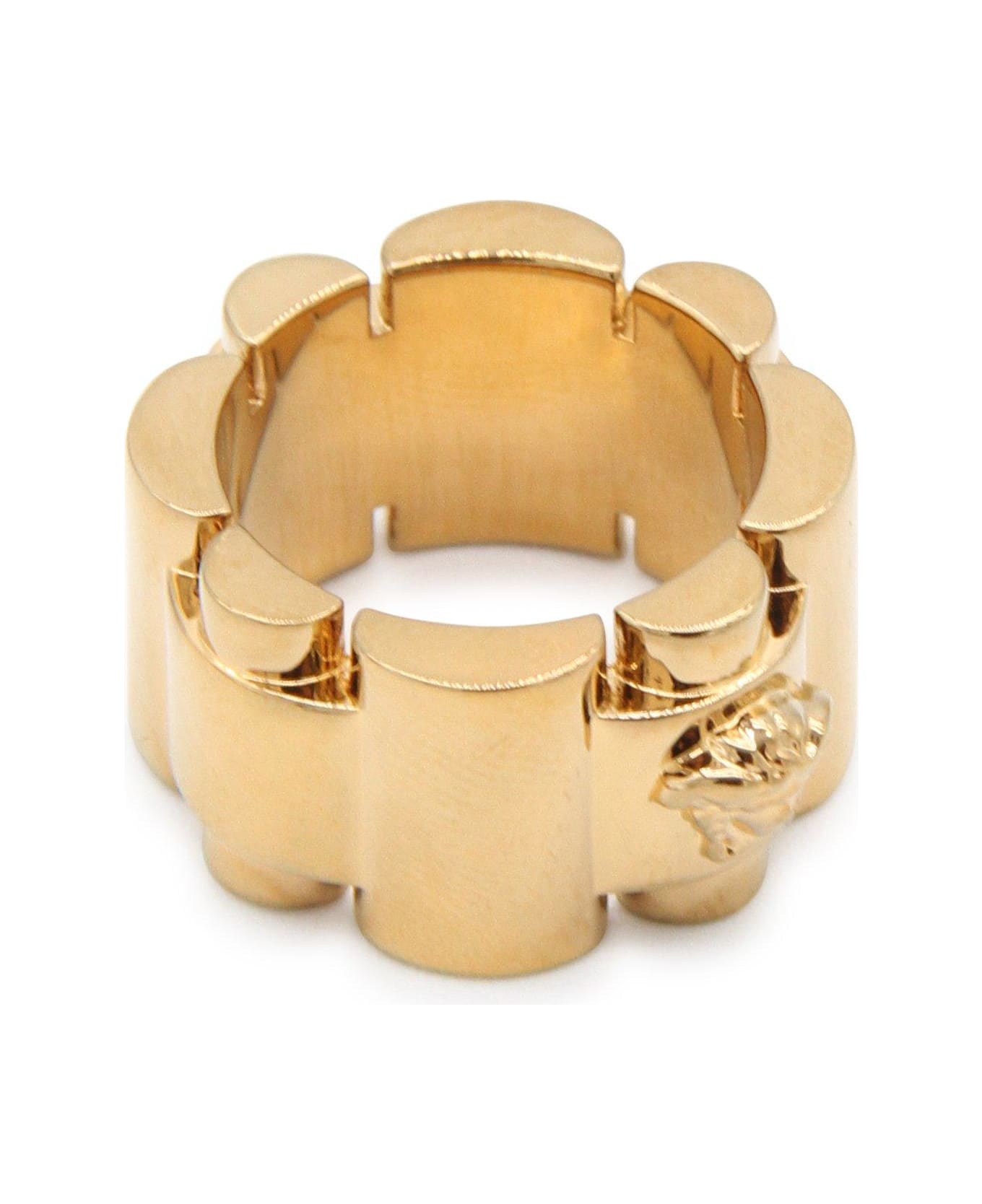 Versace Medusa Polished Finish Chunky Ring - GOLD