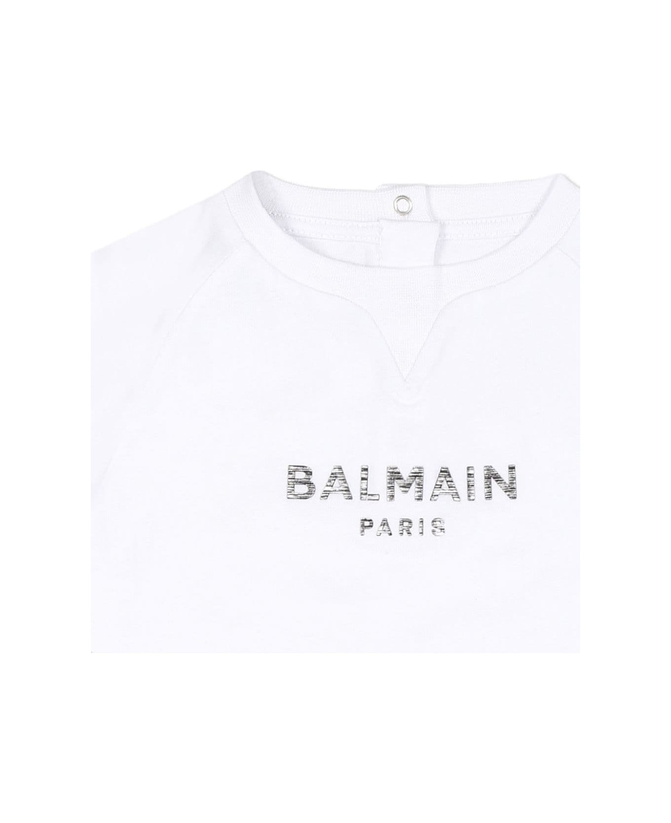 Balmain T-shirt Con Stampa Logo - White