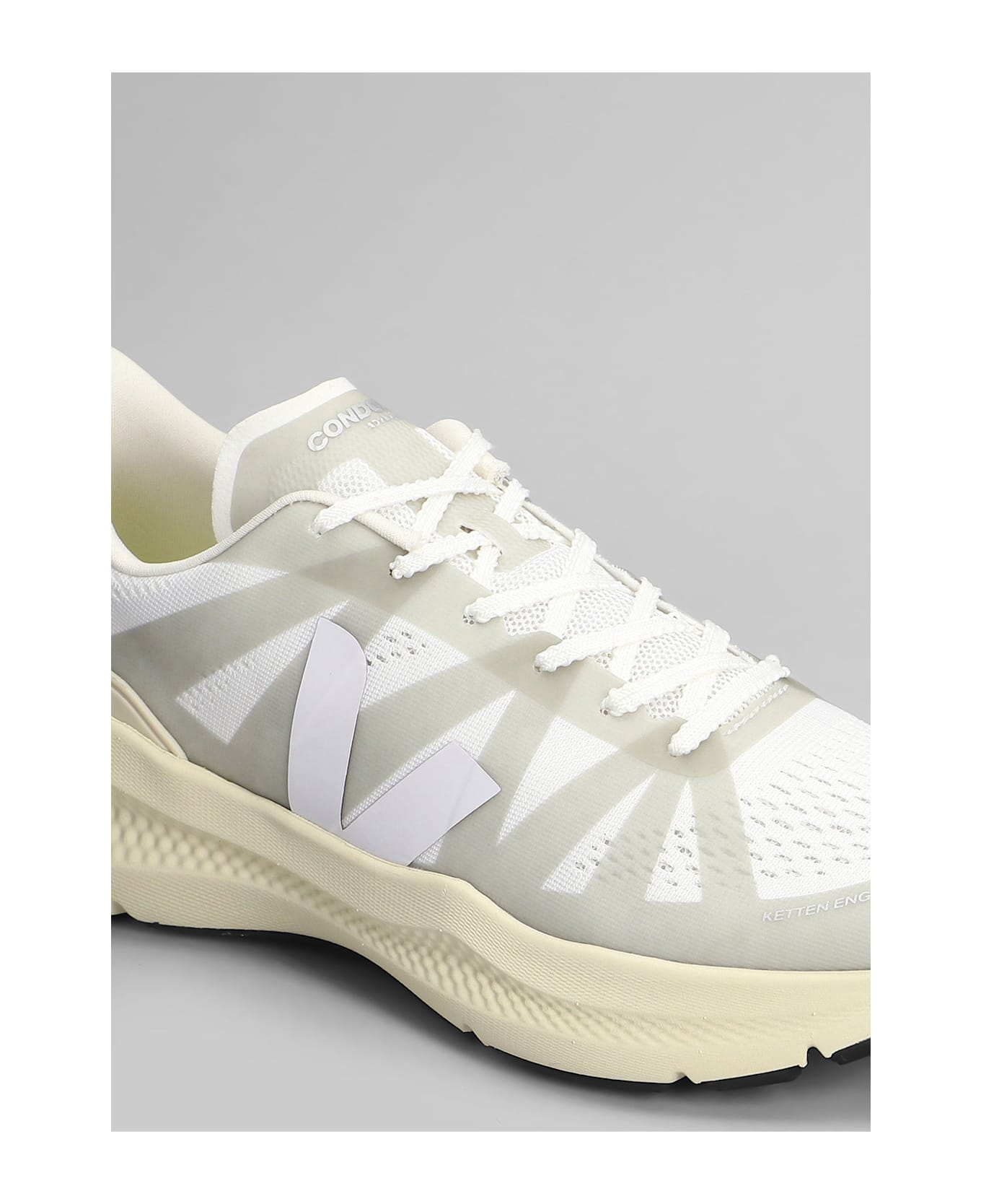 Veja Condor 3 Adv Sneakers In White Fabric - white