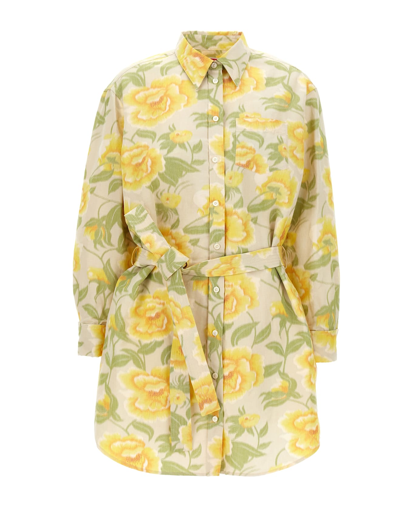 Kenzo 
 Peonies Kimono Sleeve
 Dress - Multicolor