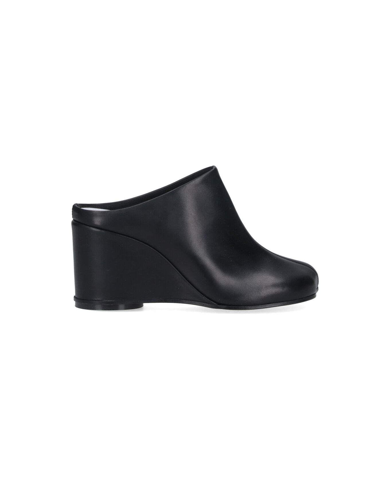 MM6 Maison Margiela Mules Platform 
anatomic
 - black