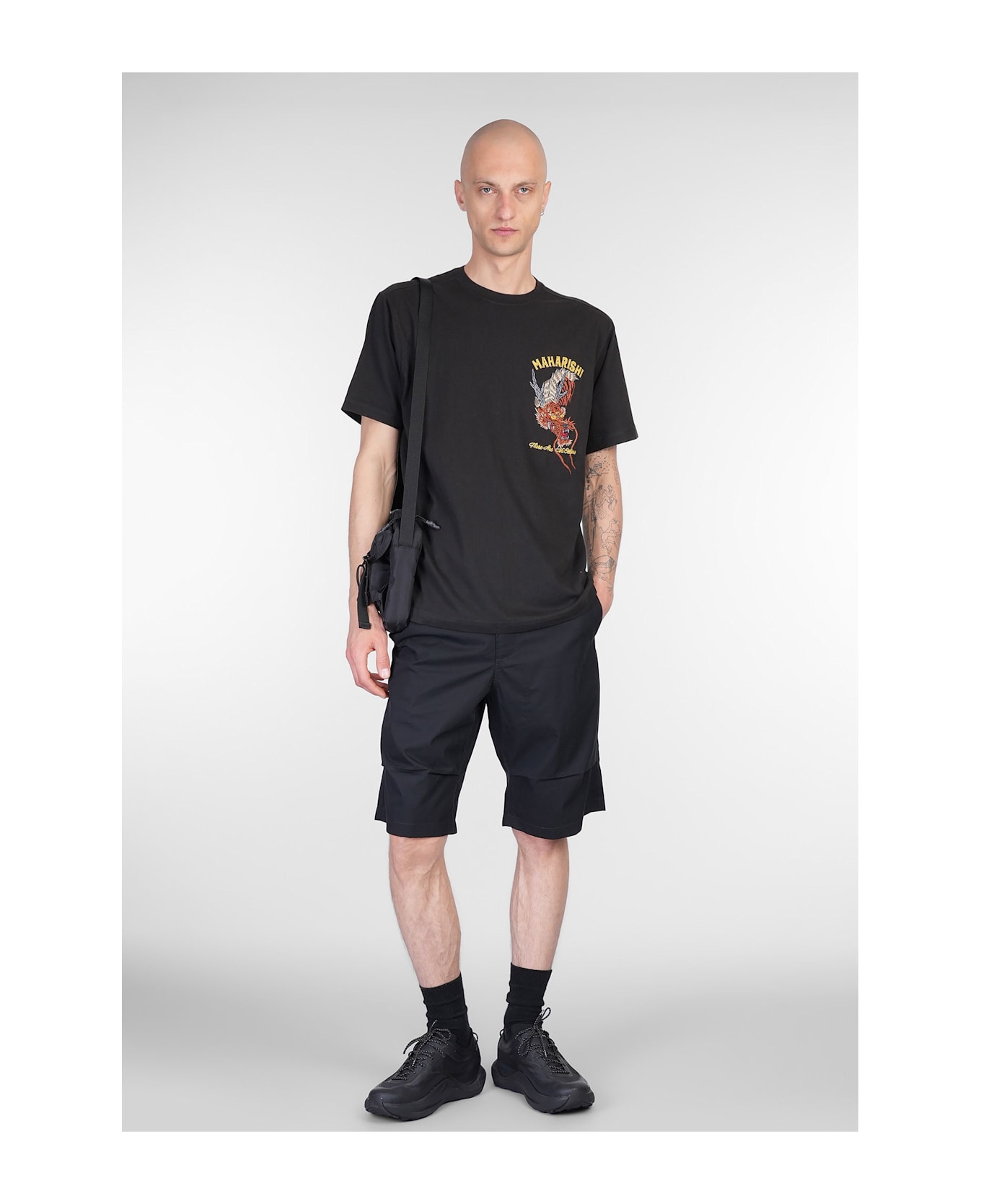 Maharishi Shorts In Black Cotton - black
