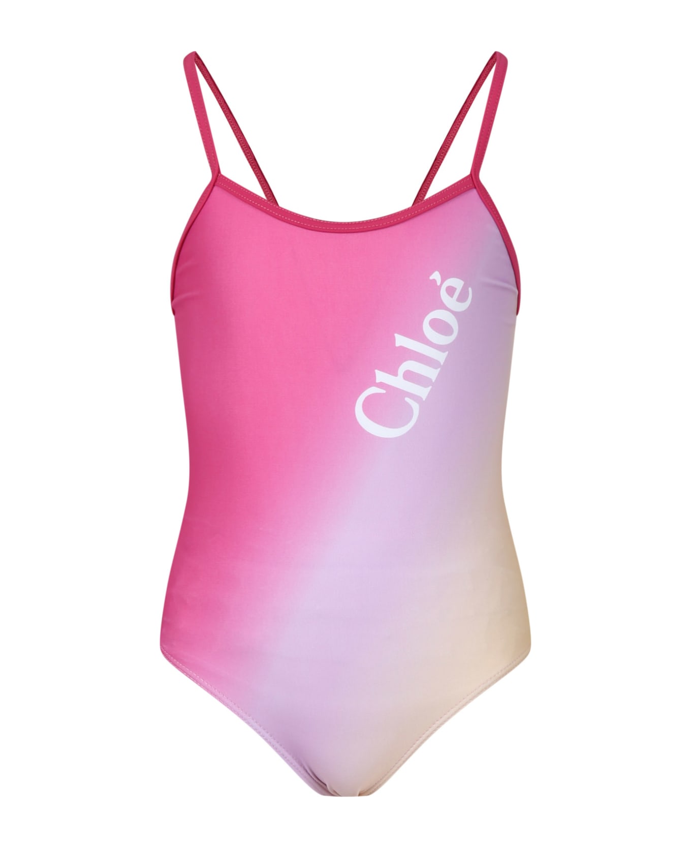 Chloé Multicolor One-piece Swimsuit For Girl - Giallo 水着