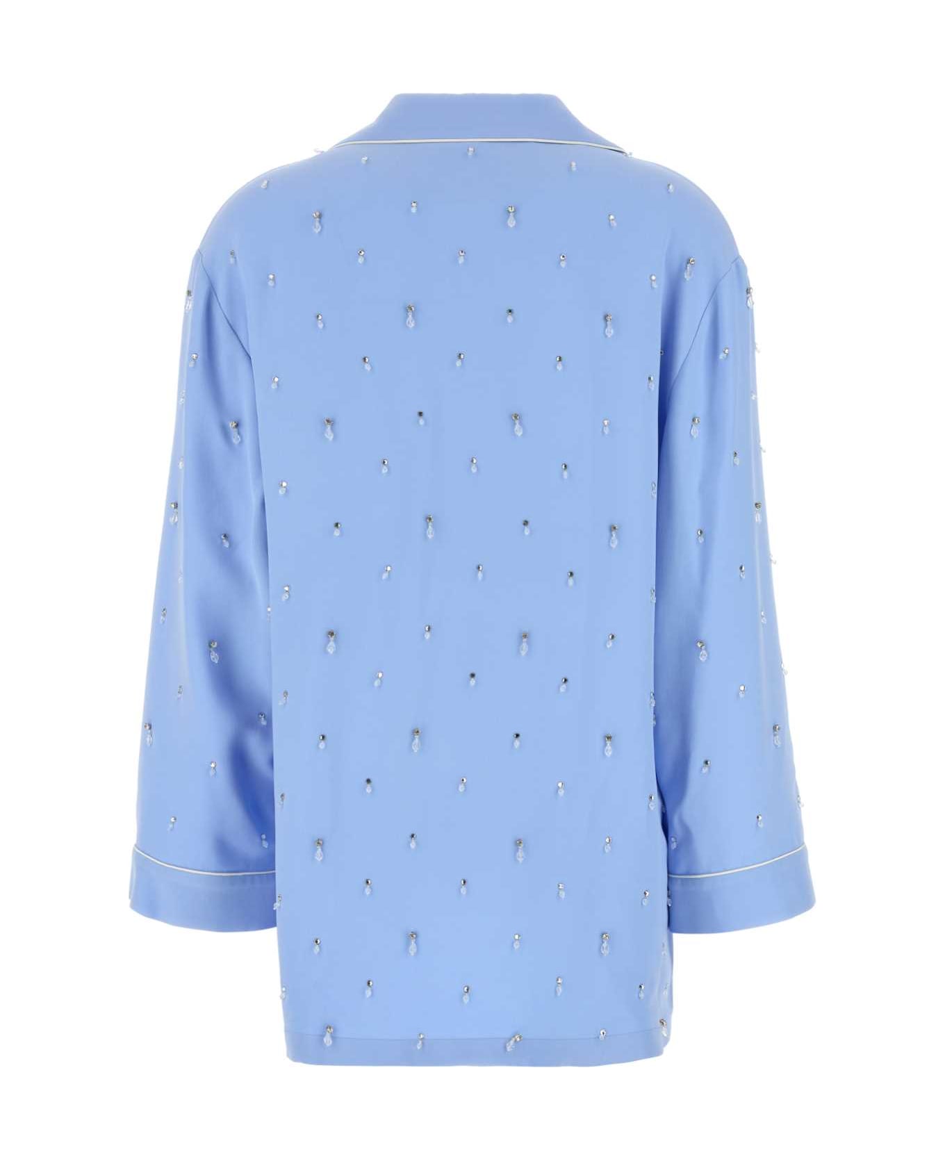 Gucci Powder Blue Crepe Shirt - LAVENDERAURAMIX シャツ