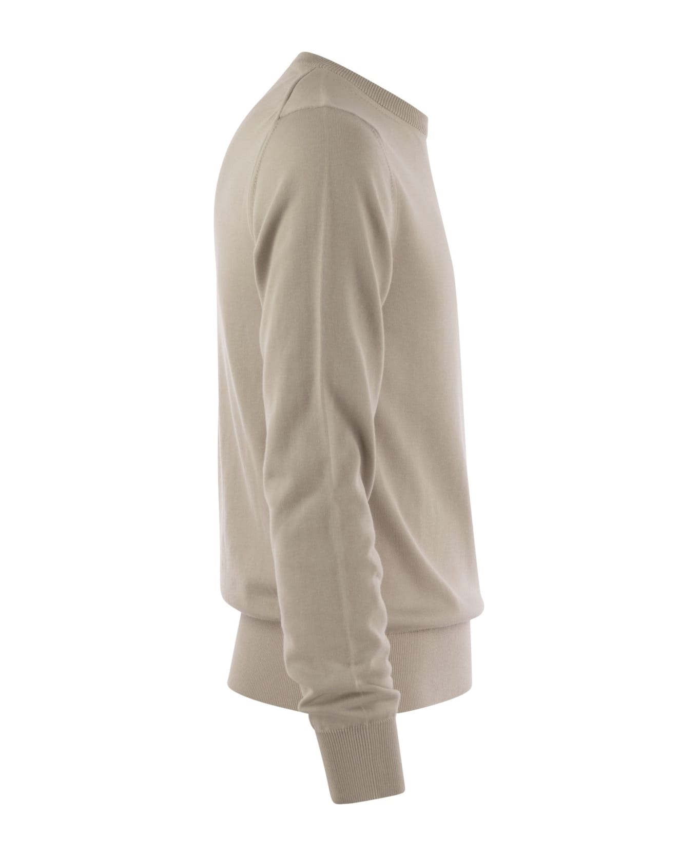 K-Way Sebastien - Crewneck Cotton Sweatshirt - Beige