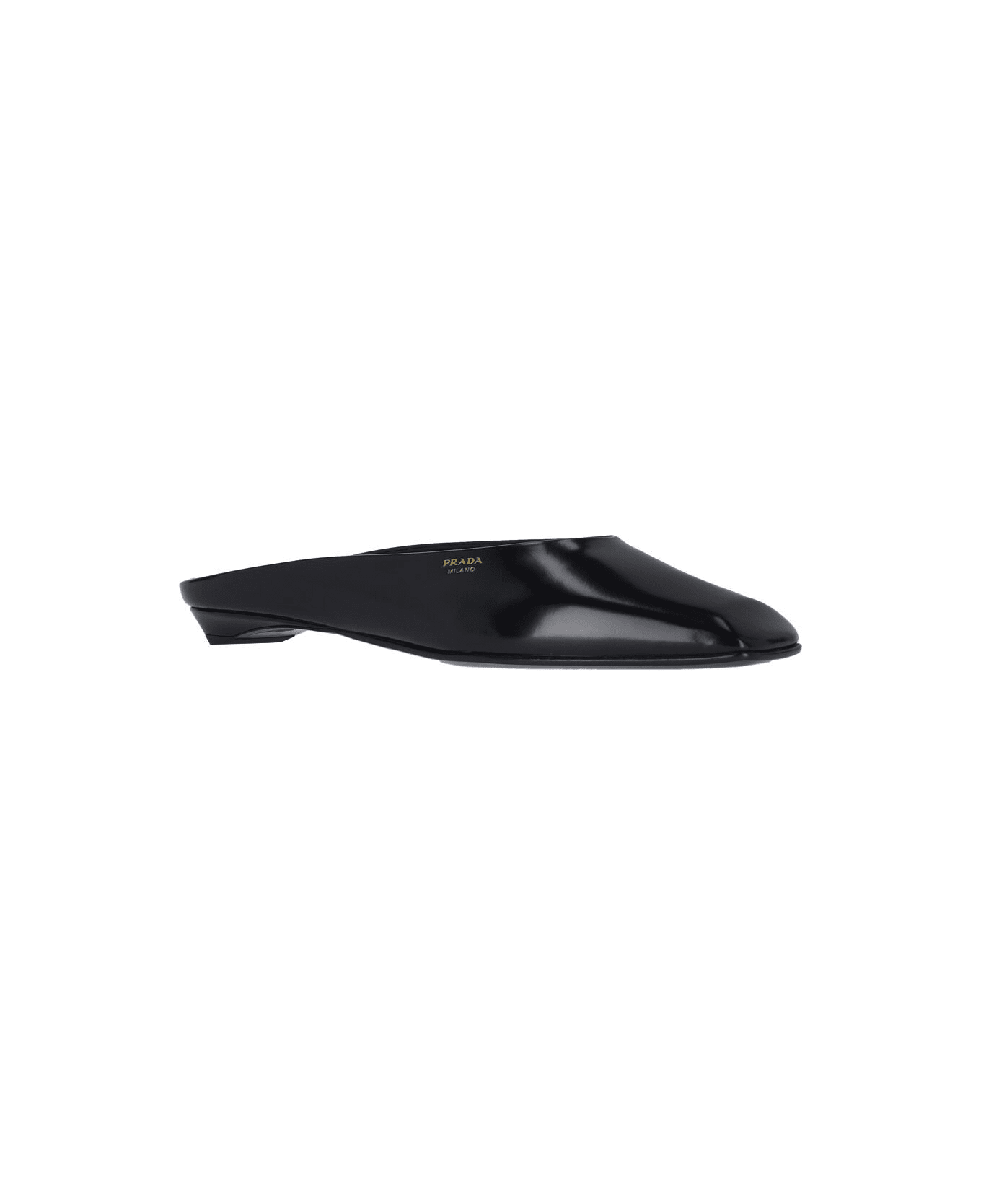 Prada Logo Sabots - Black  
