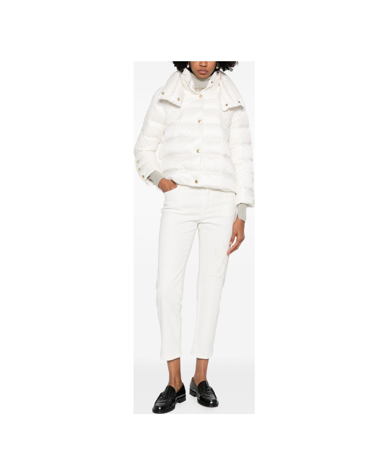 Ermanno Firenze Short Down Jacket - Beige