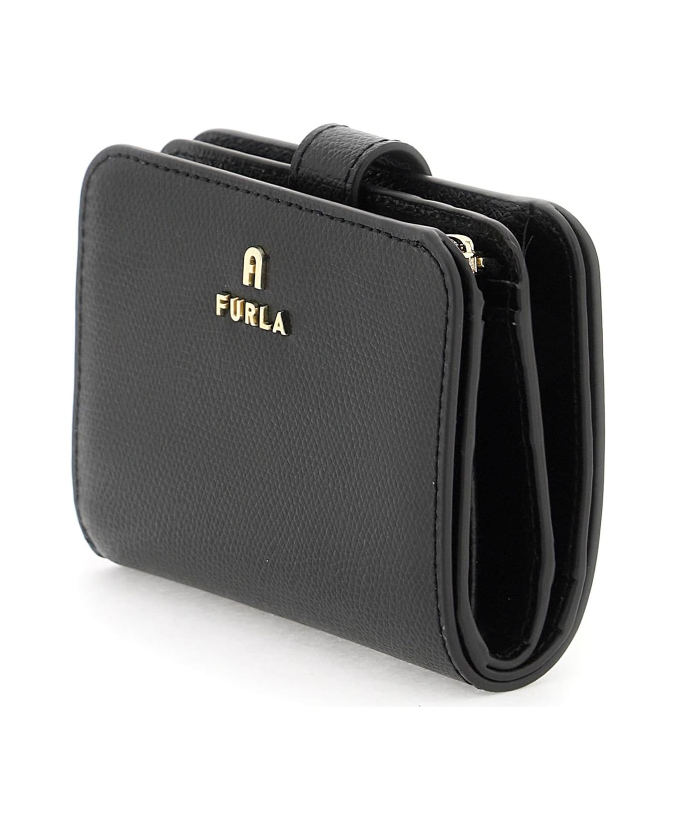 Furla 'camelia' Compact Wallet - Nero