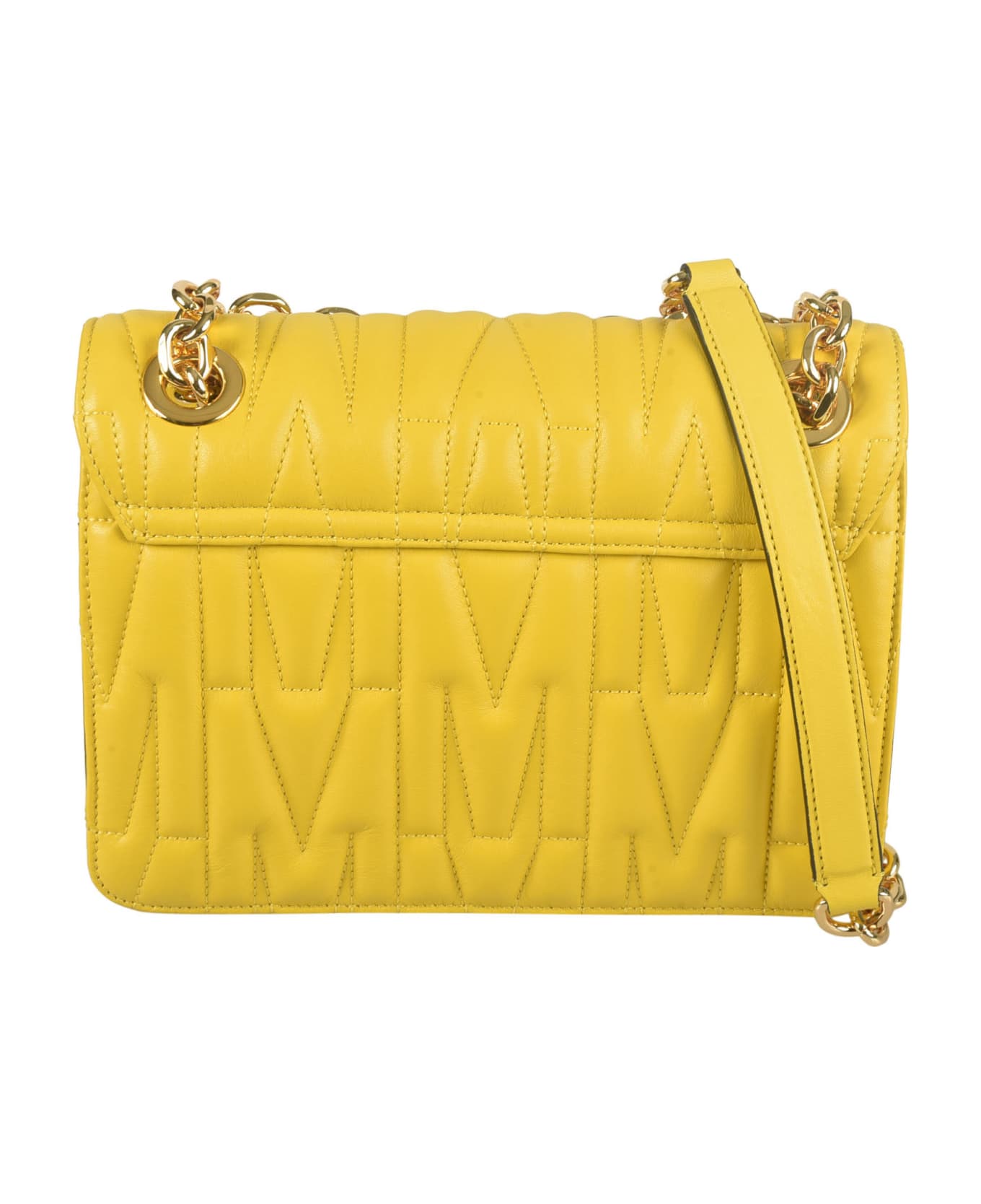 Moschino Logo Quilted Chain Shoulder Bag - 0027