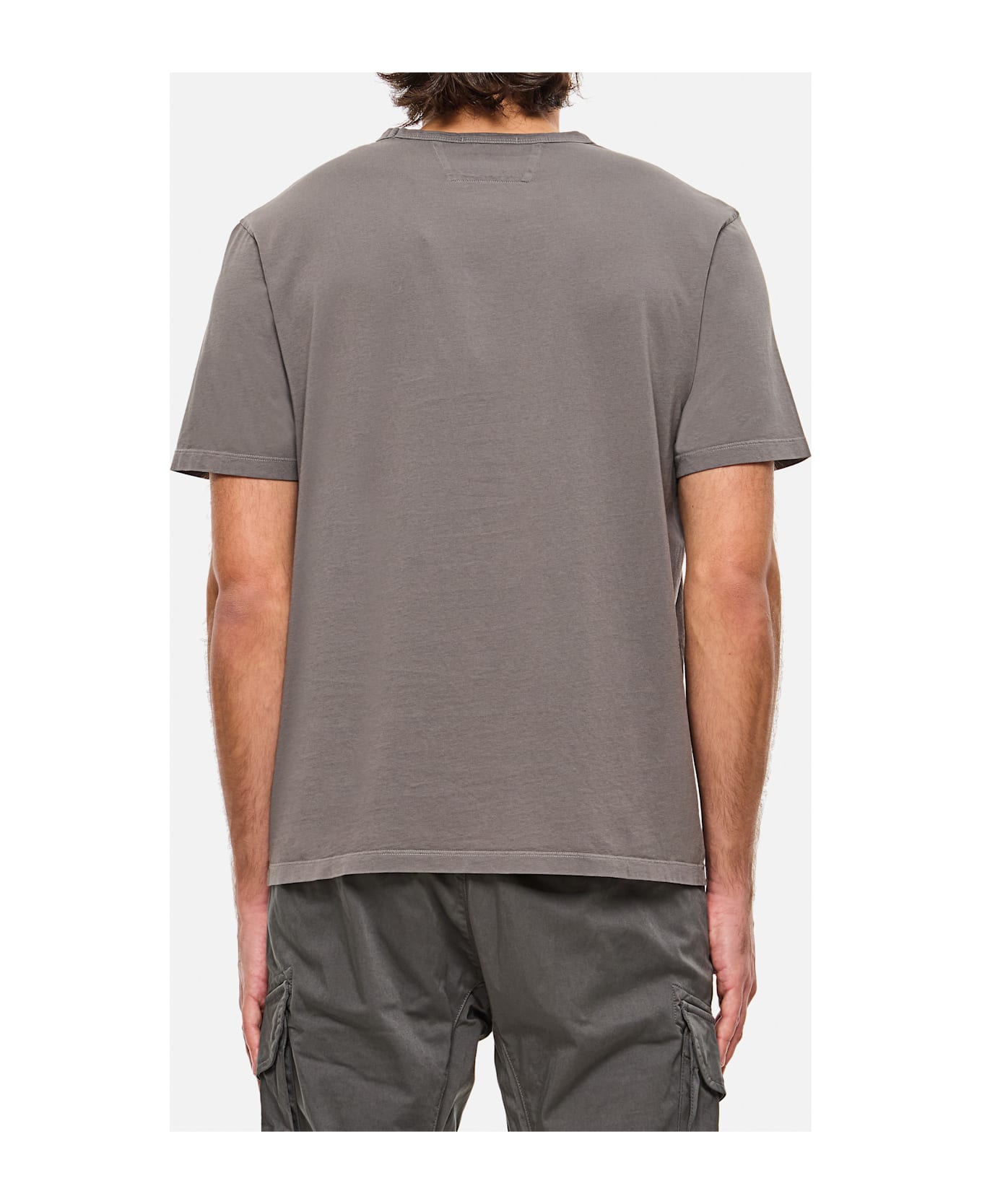 C.P. Company Mercerized Jersey Printed Logo T-shirt - Grey