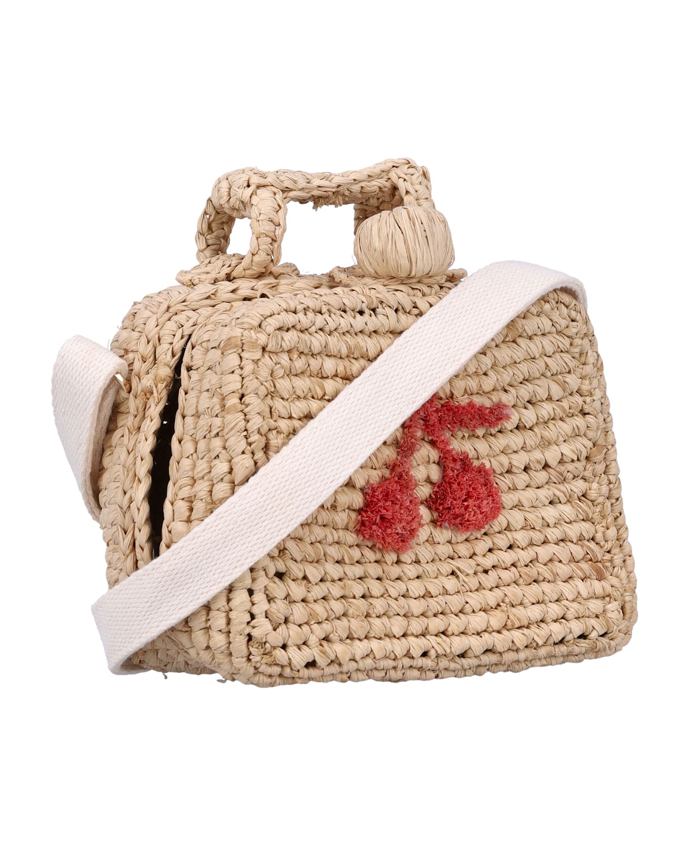Bonpoint Kid - Aimane Raffia Suitcase Bag - NATURAL