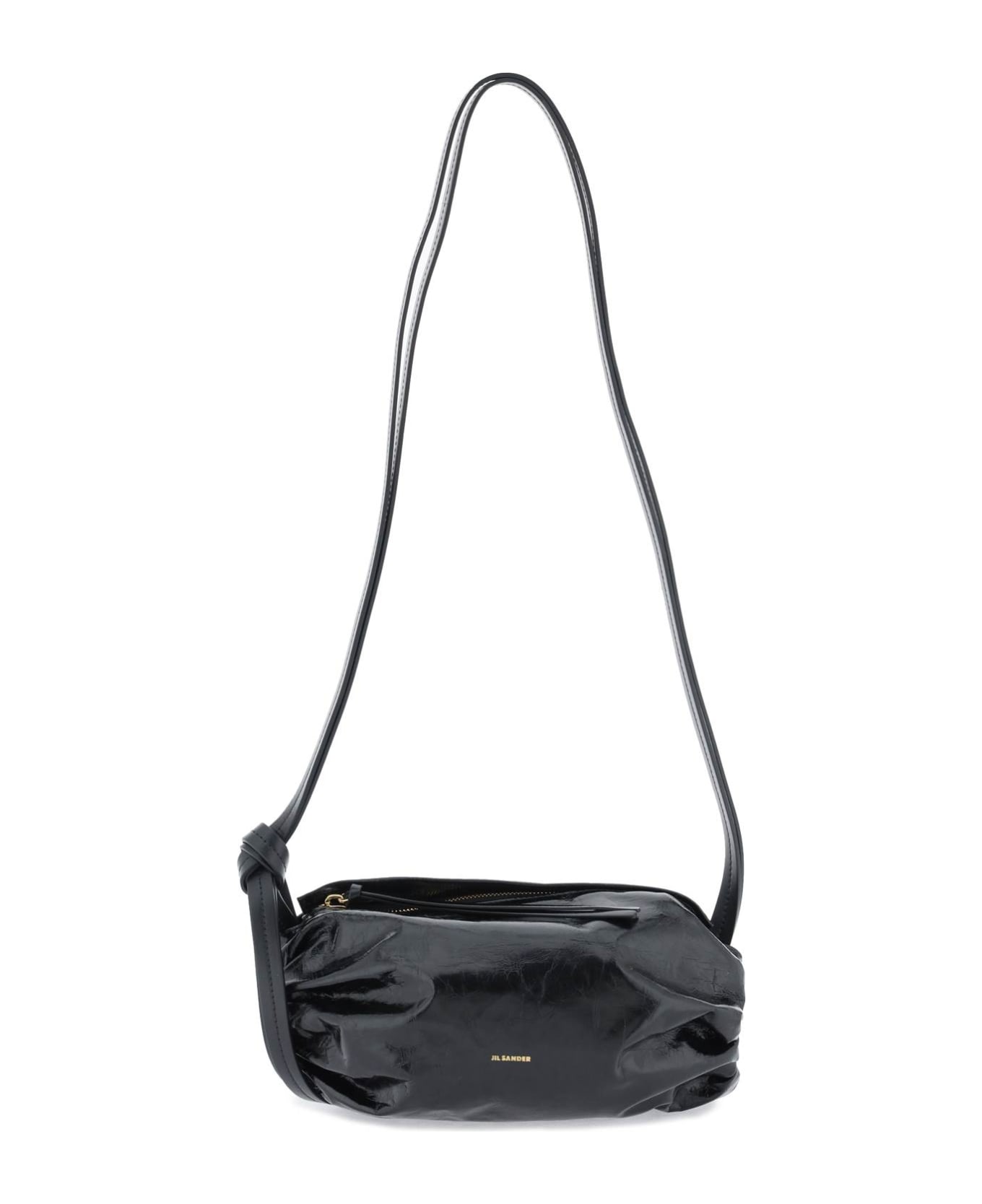 Jil Sander 'crossbody' Small Black Calf Leather Bag - Black ショルダーバッグ