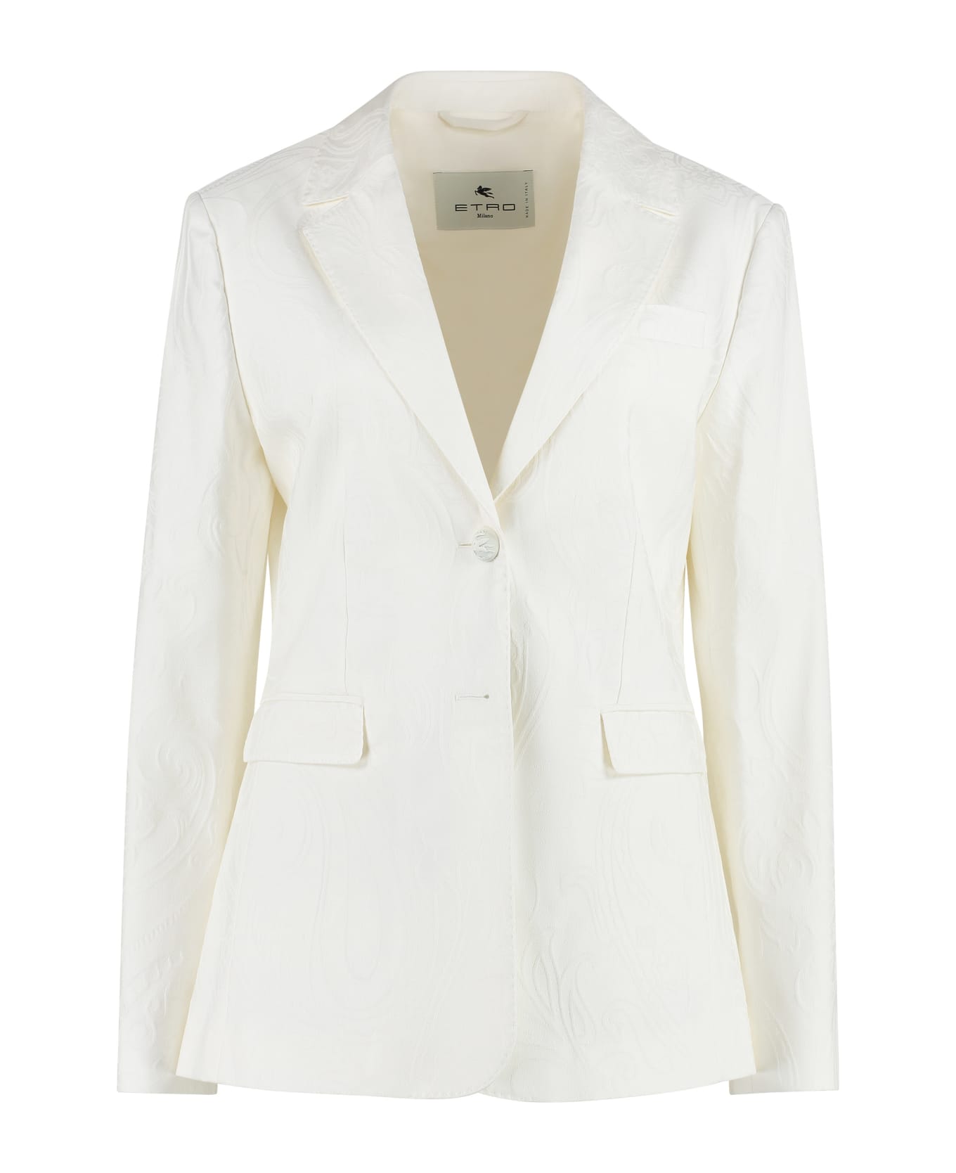 Etro Single-breasted Two-button Jacket - White