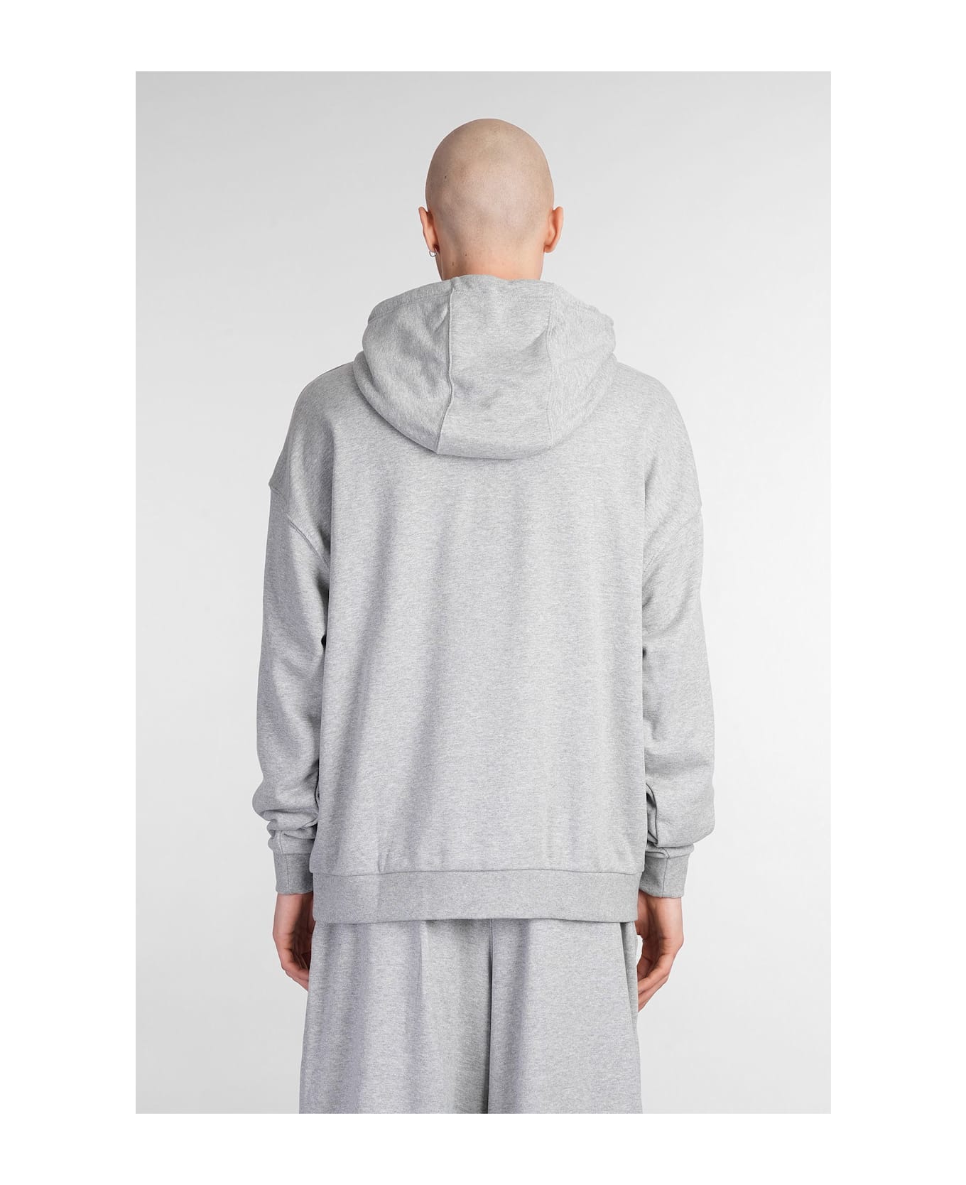 Nike Club Ft Oversized Hd Sweatshirt In Grey Cotton - grey