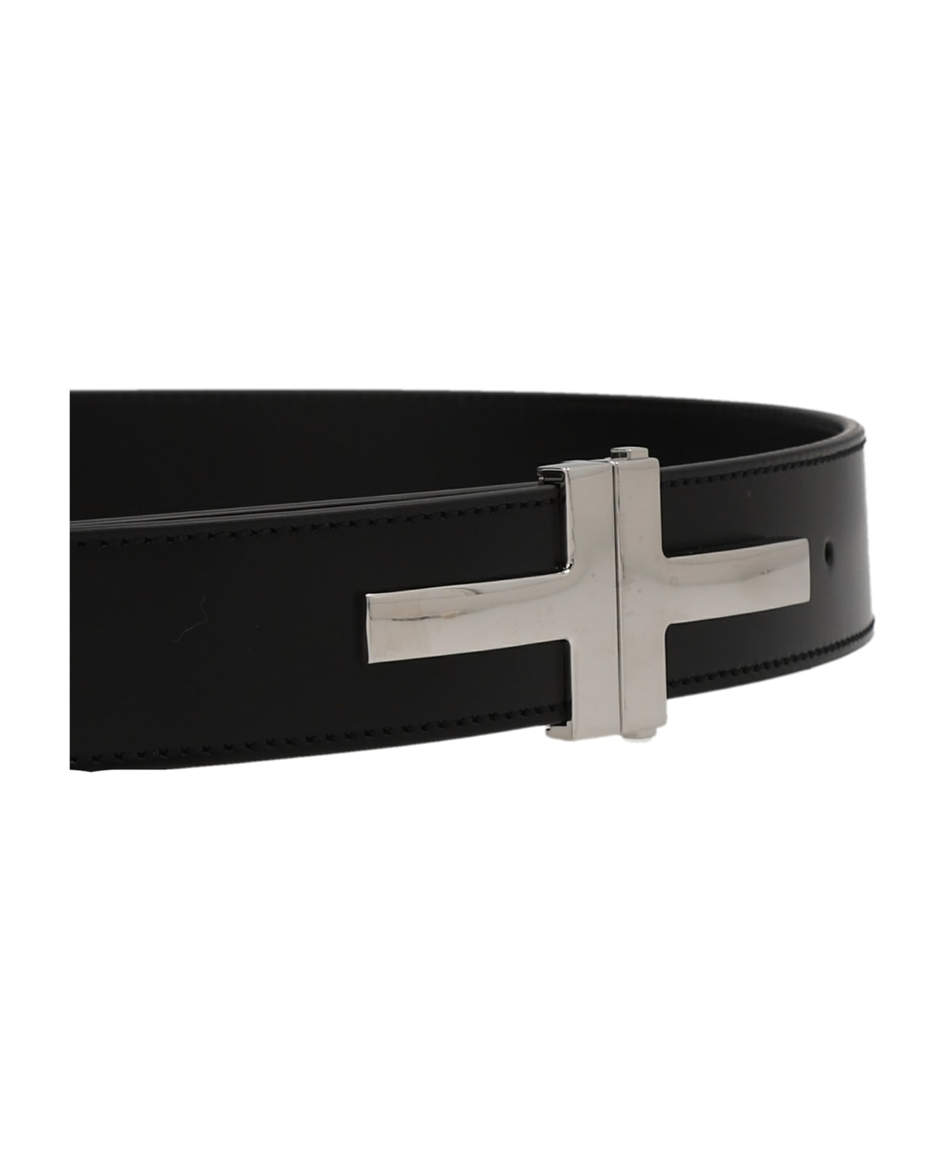 Tom Ford Logo Buckle Belt - Black   ベルト