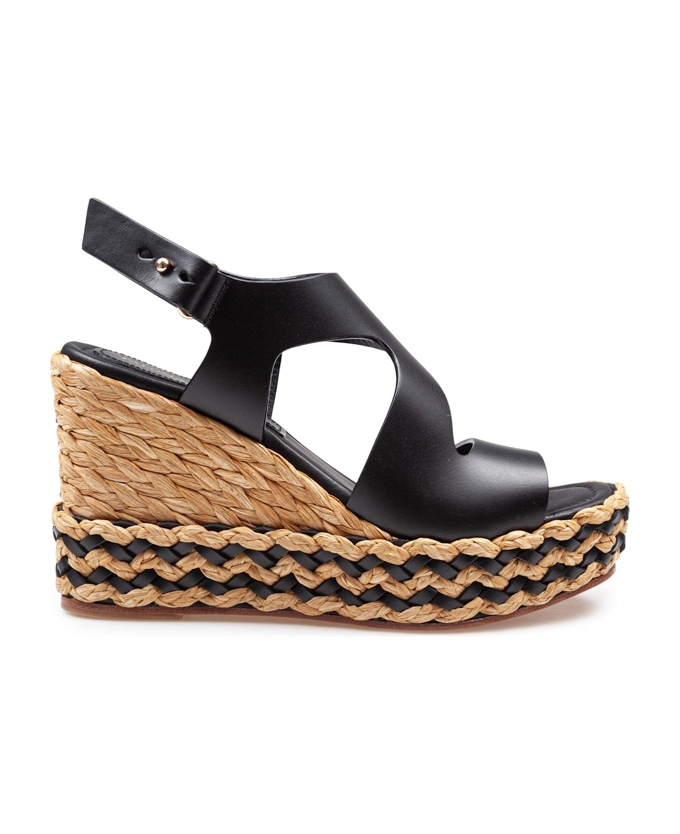 Paloma Barceló Maria Sandal In Black Leather - Black