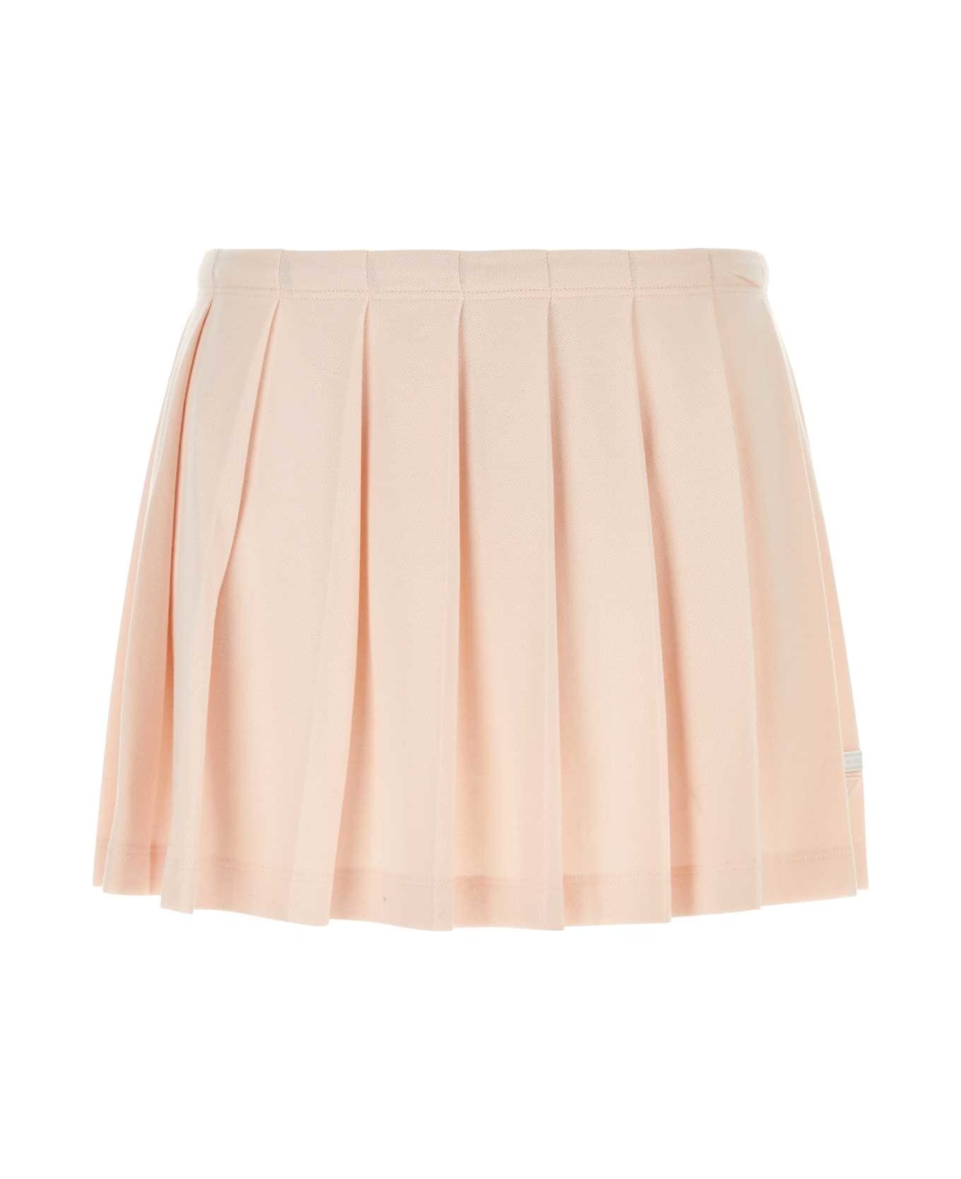 Prada Pastel Pink Piquet Mini Skirt - PESCO スカート