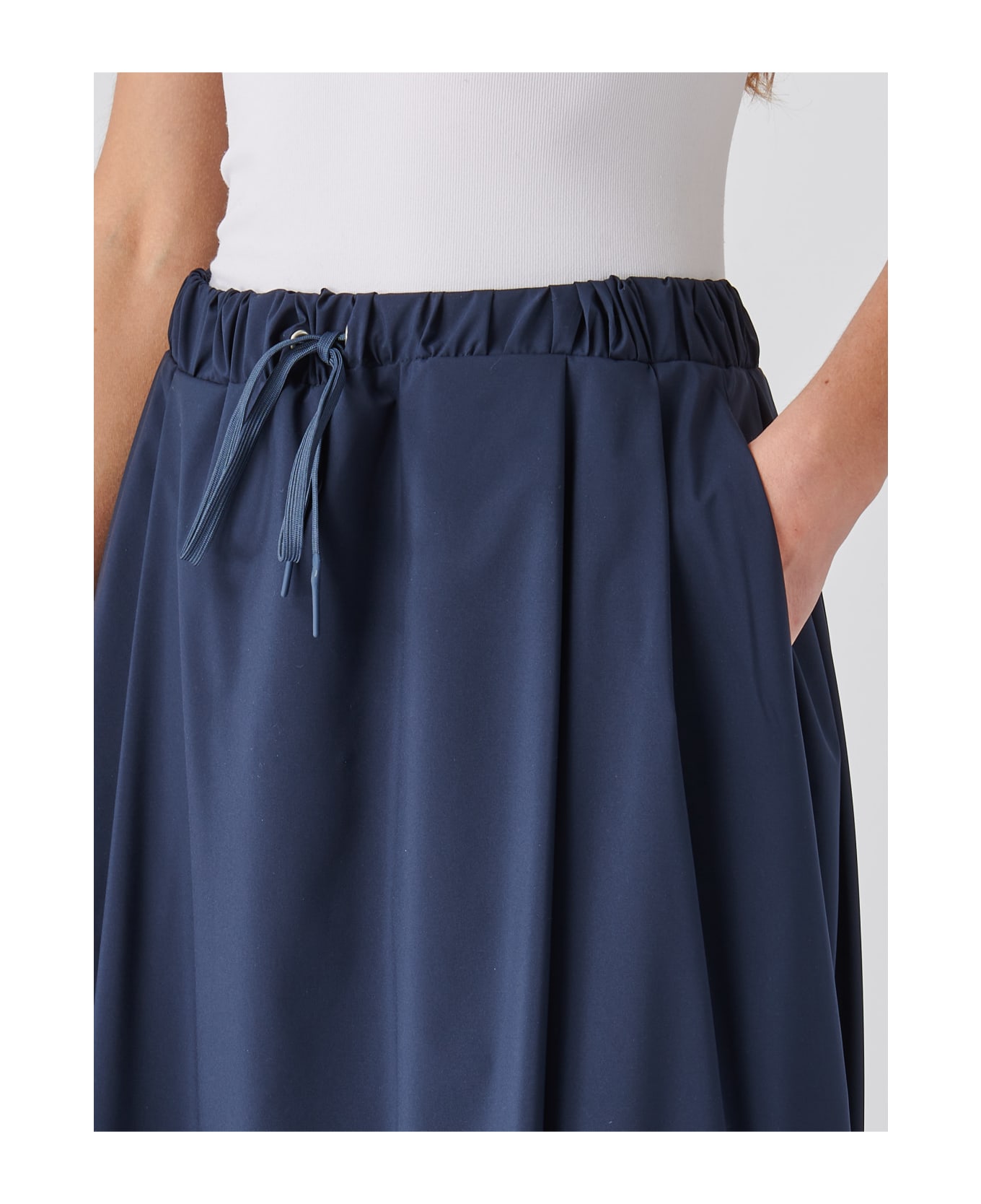 Gran Sasso Poliester Skirt - NAVY スカート