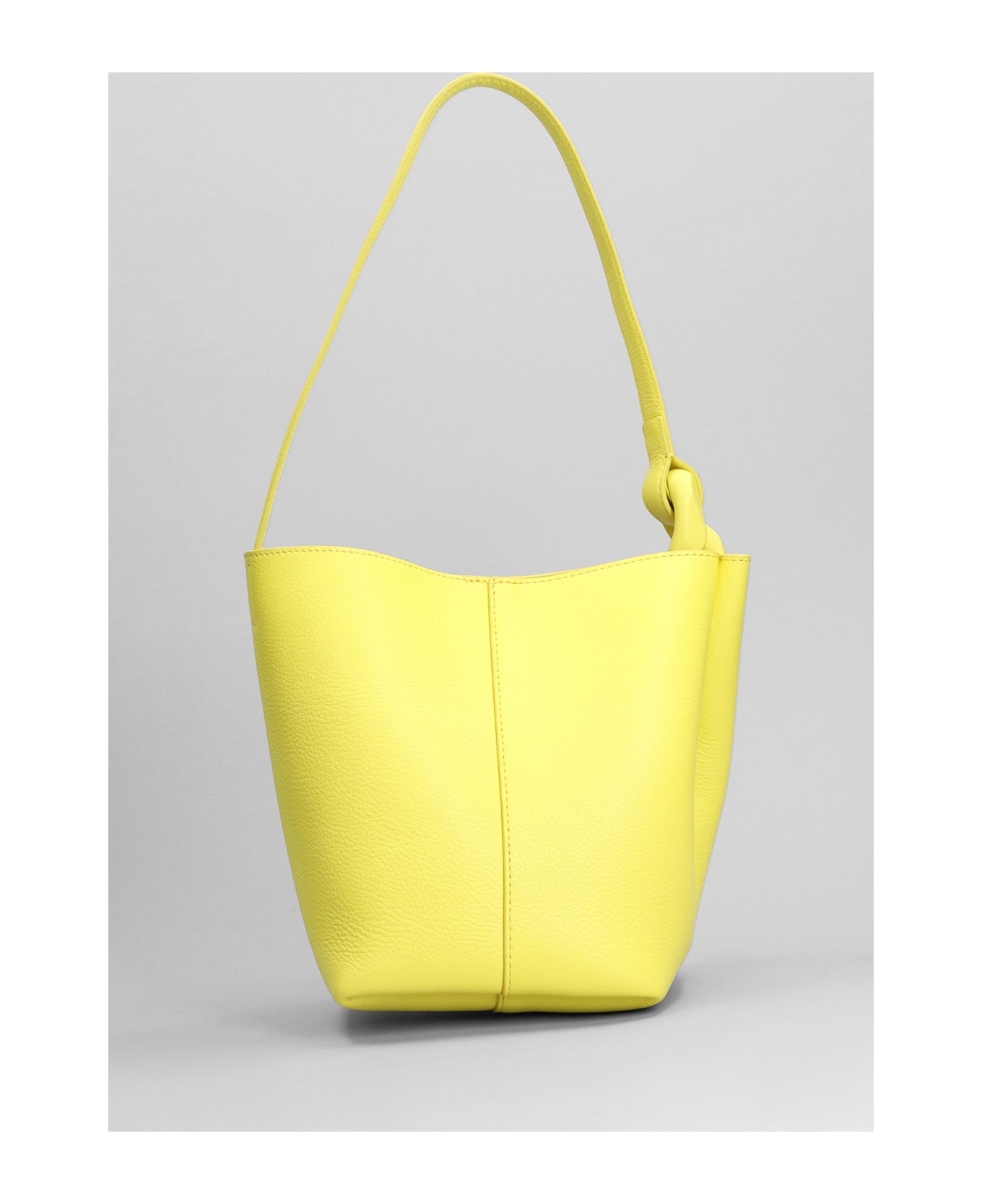 J.W. Anderson Corner Leather Small Bucket Bag - Yellow