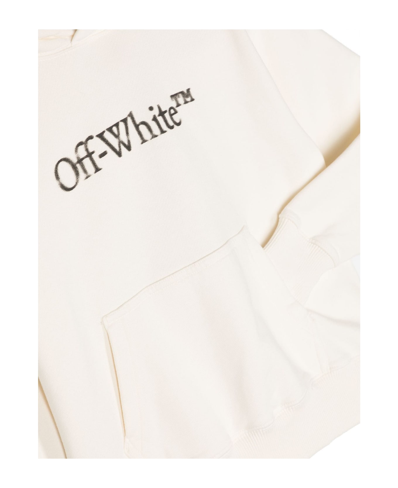 Off-White White Cotton Hoodie - Off White