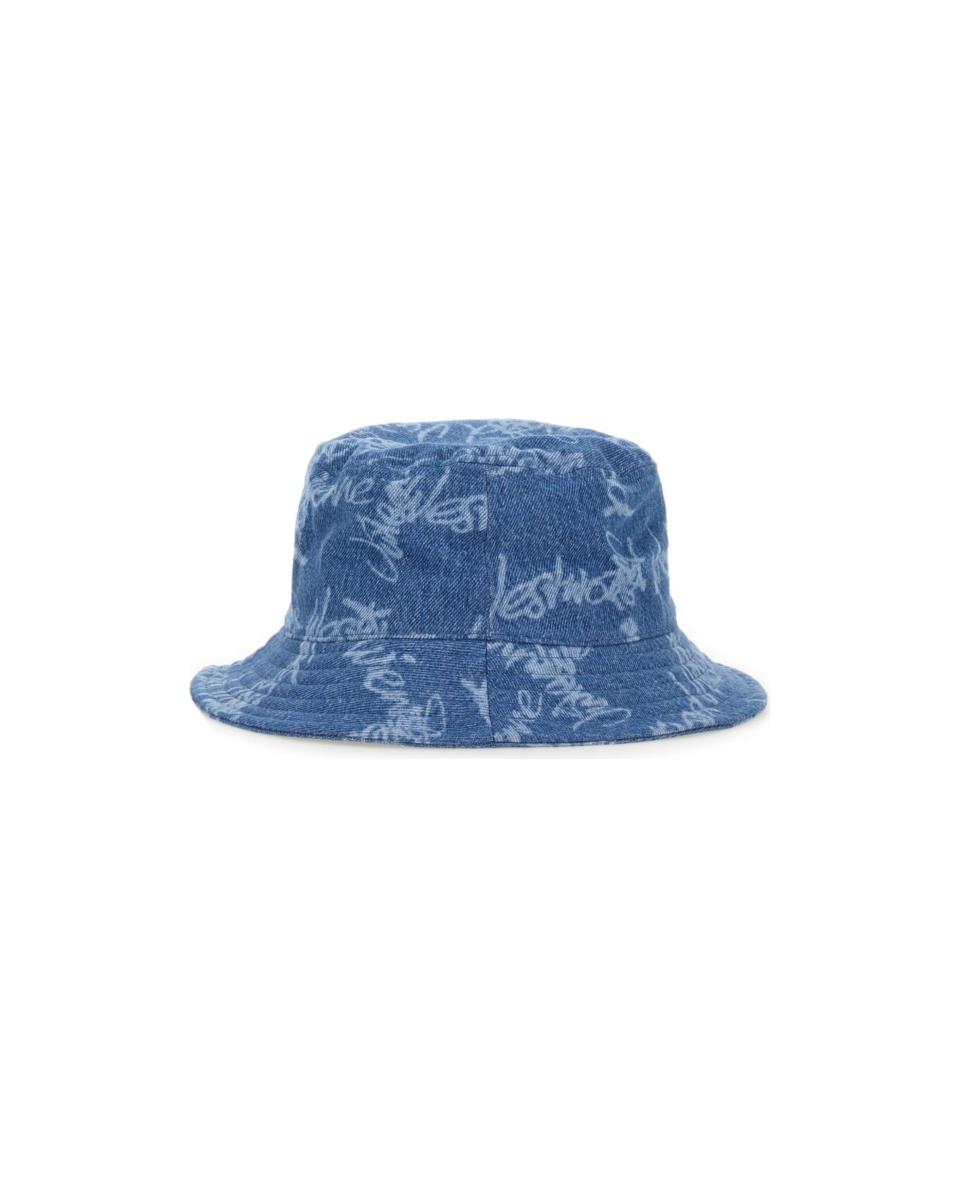 ★Vivienne Westwood★ Logo Bucket Hat Blue 81020009W014IK306 Vivienne Westwood Bucket Hat With Logo | italist