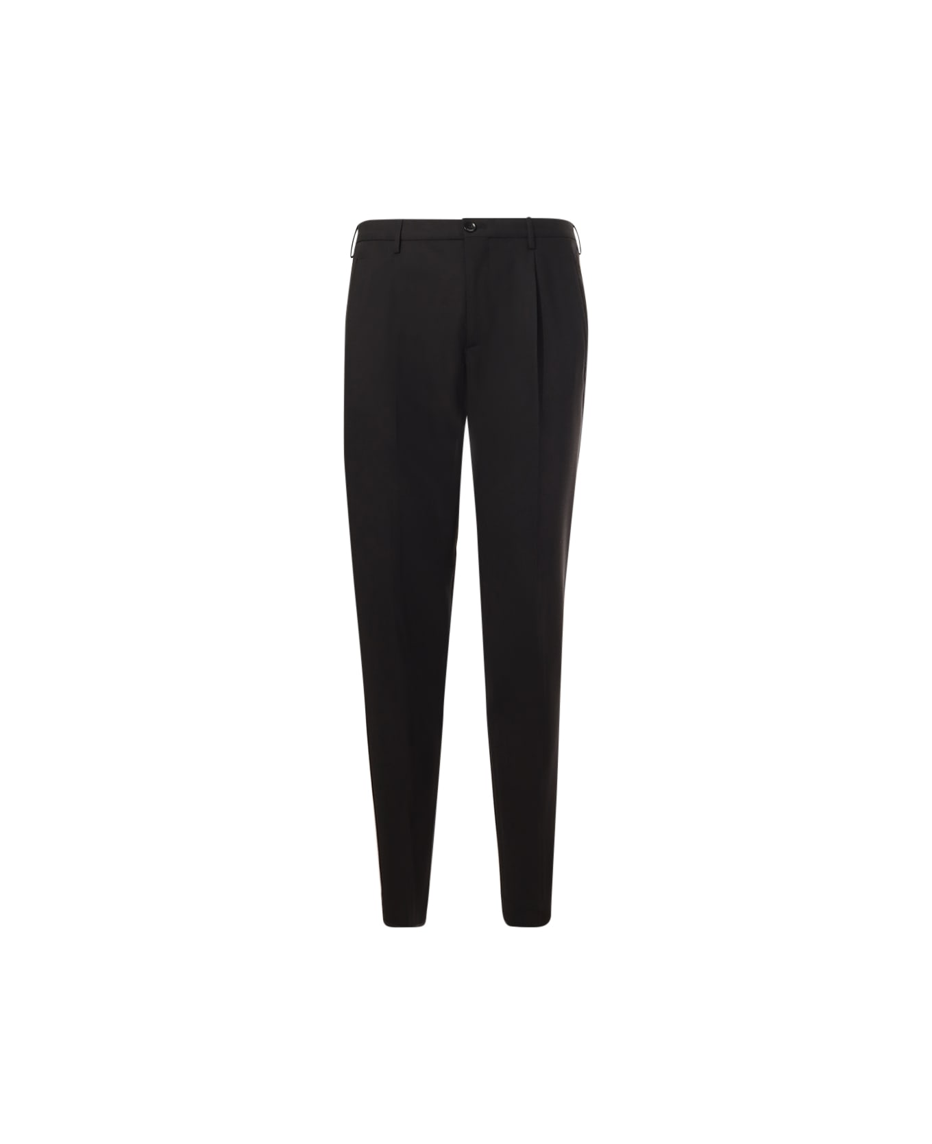 Incotex Trousers With Pleats - Black