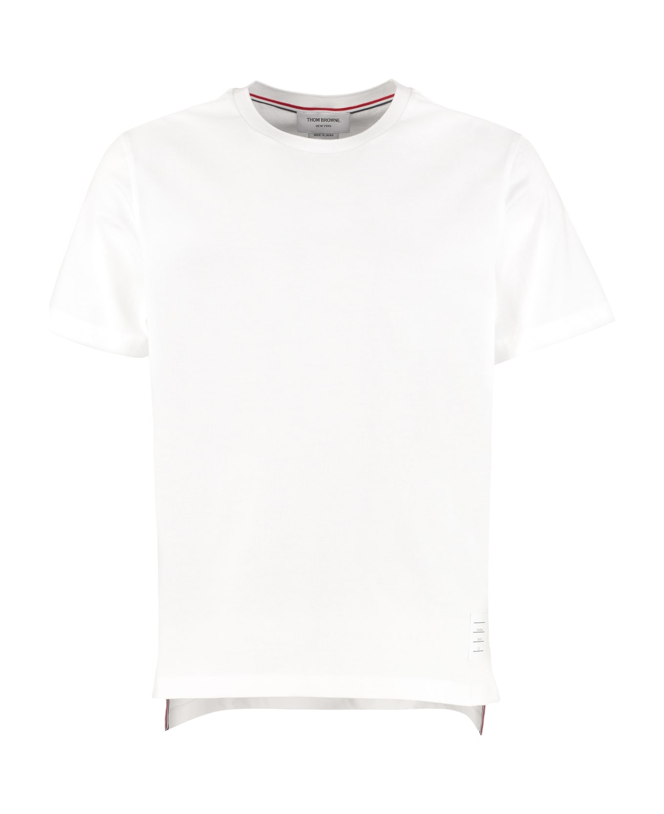 Thom Browne Crew-neck Cotton T-shirt - White シャツ