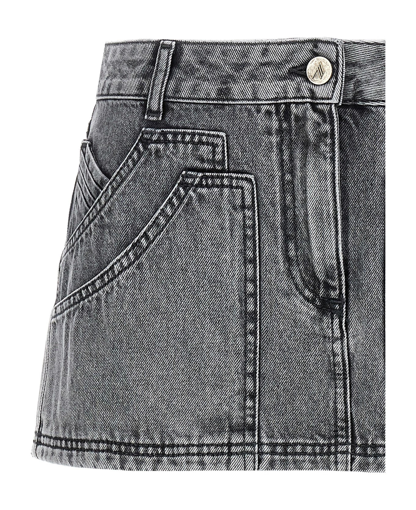 The Attico Multipocket Mini Skirt - Gray