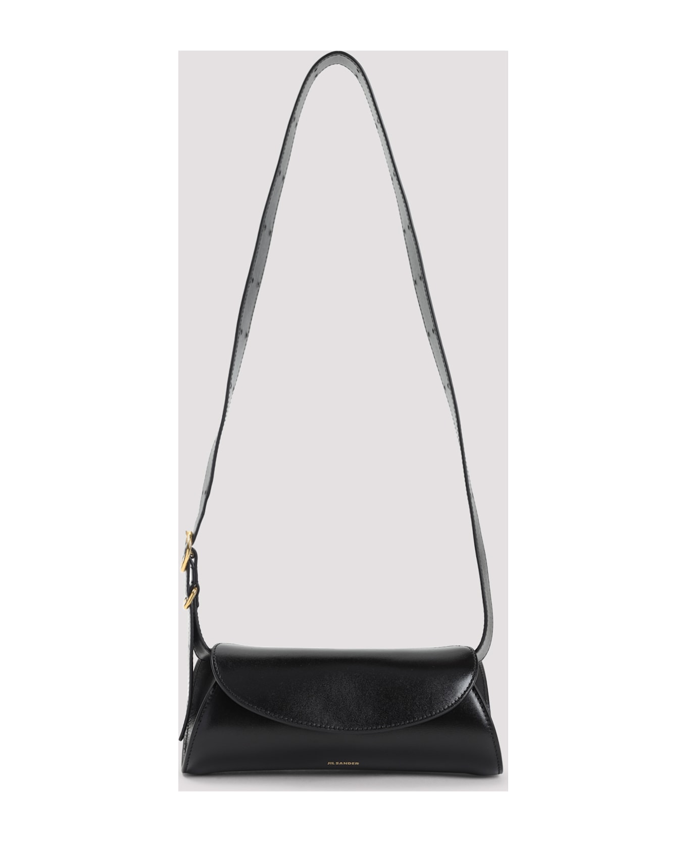 Jil Sander Leather Cannolo Mini Bag - Black