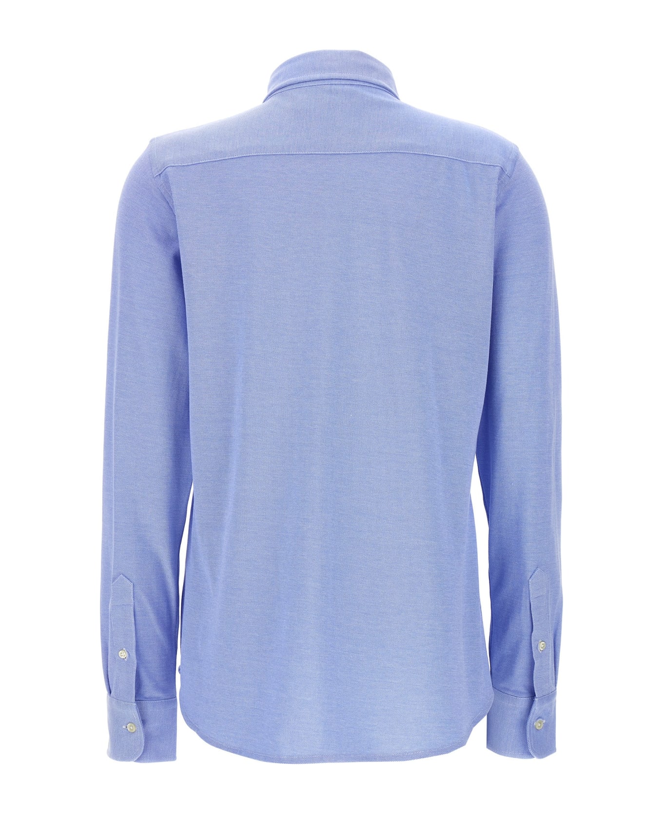 Ralph Lauren Logo Embroidered Buttoned Shirt - Light Blue