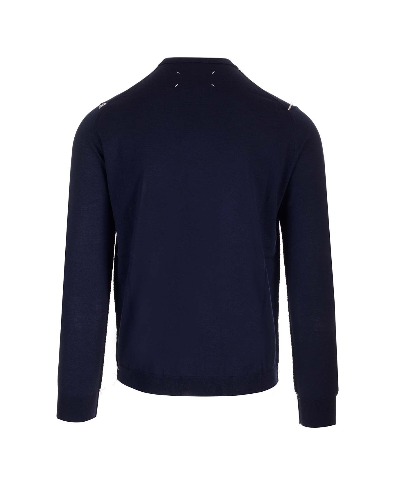 Maison Margiela Crew Neck Sweater - Blue