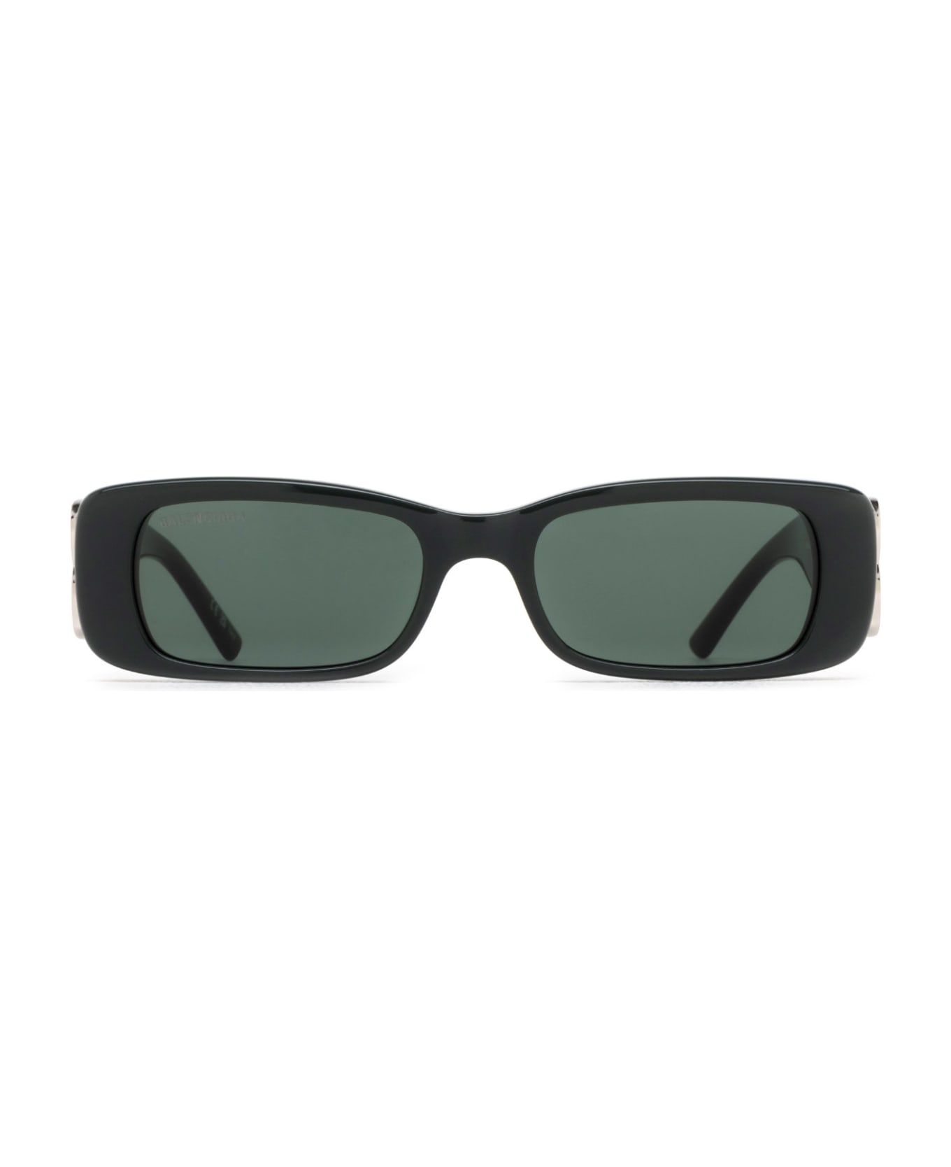 Balenciaga Eyewear Bb0096s Sunglasses - 018 GREEN SILVER GREEN