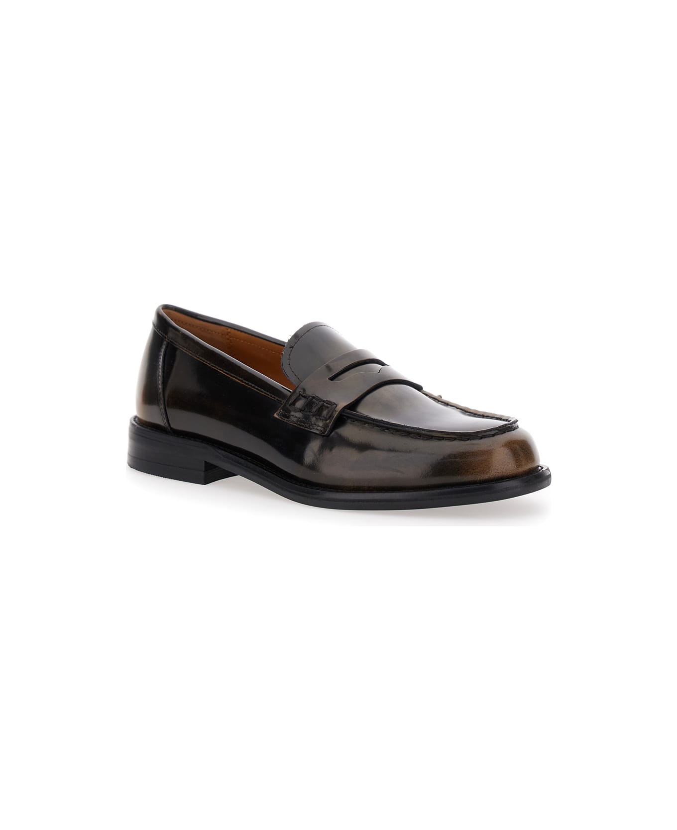 Vagabond 
linn
 Brown Slip-on Loafers In Leather Woman - Brown
