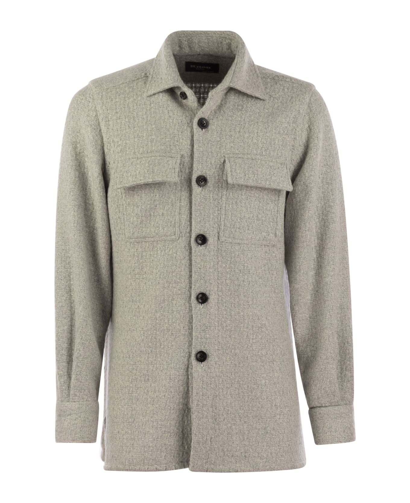 Kiton Aal - Cashmere Shirt - Light Grey