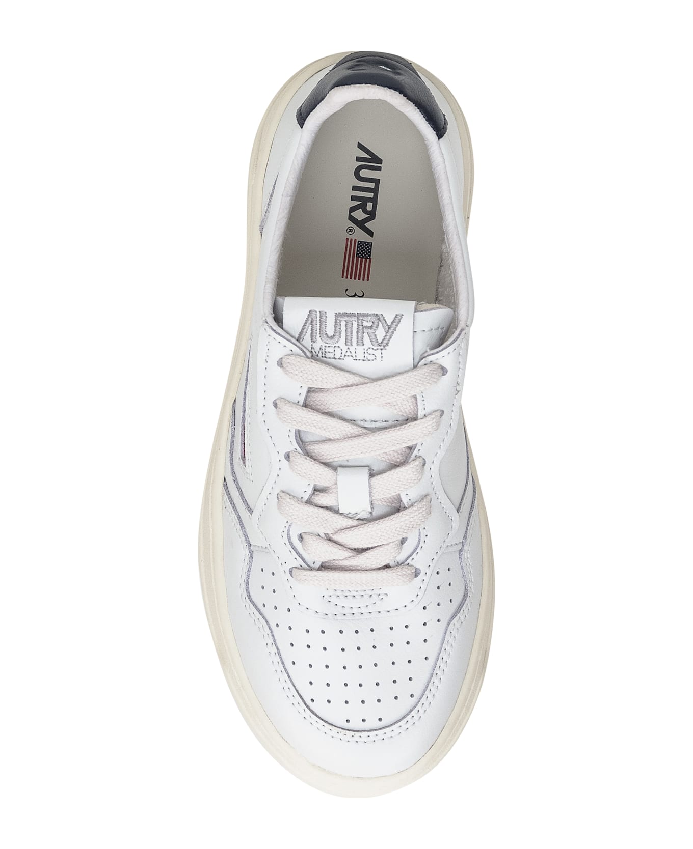 Autry Medalist Low Sneaker - WHT/SP BLUE