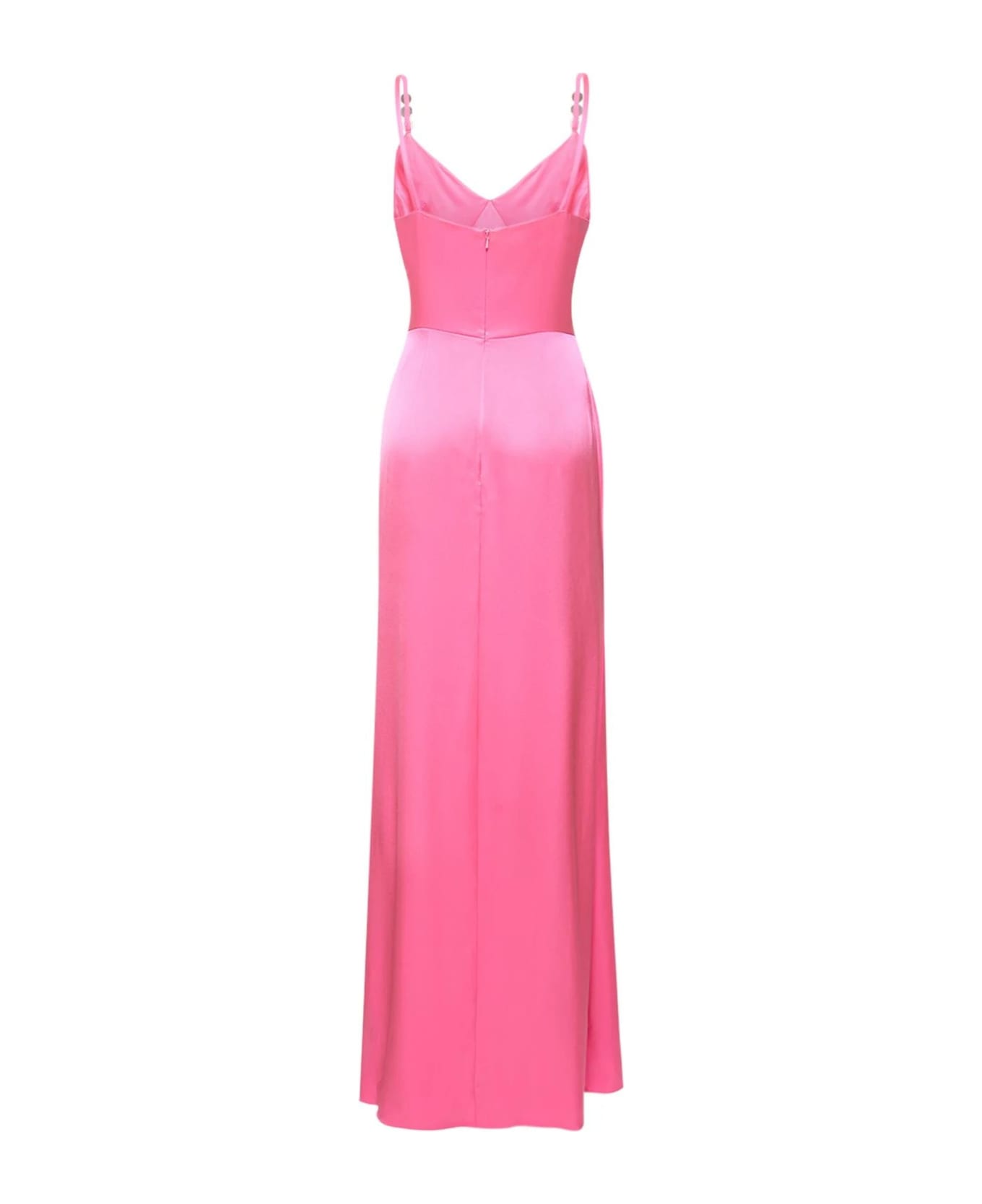 David Koma Pink Satin Long Dress - Pink ワンピース＆ドレス