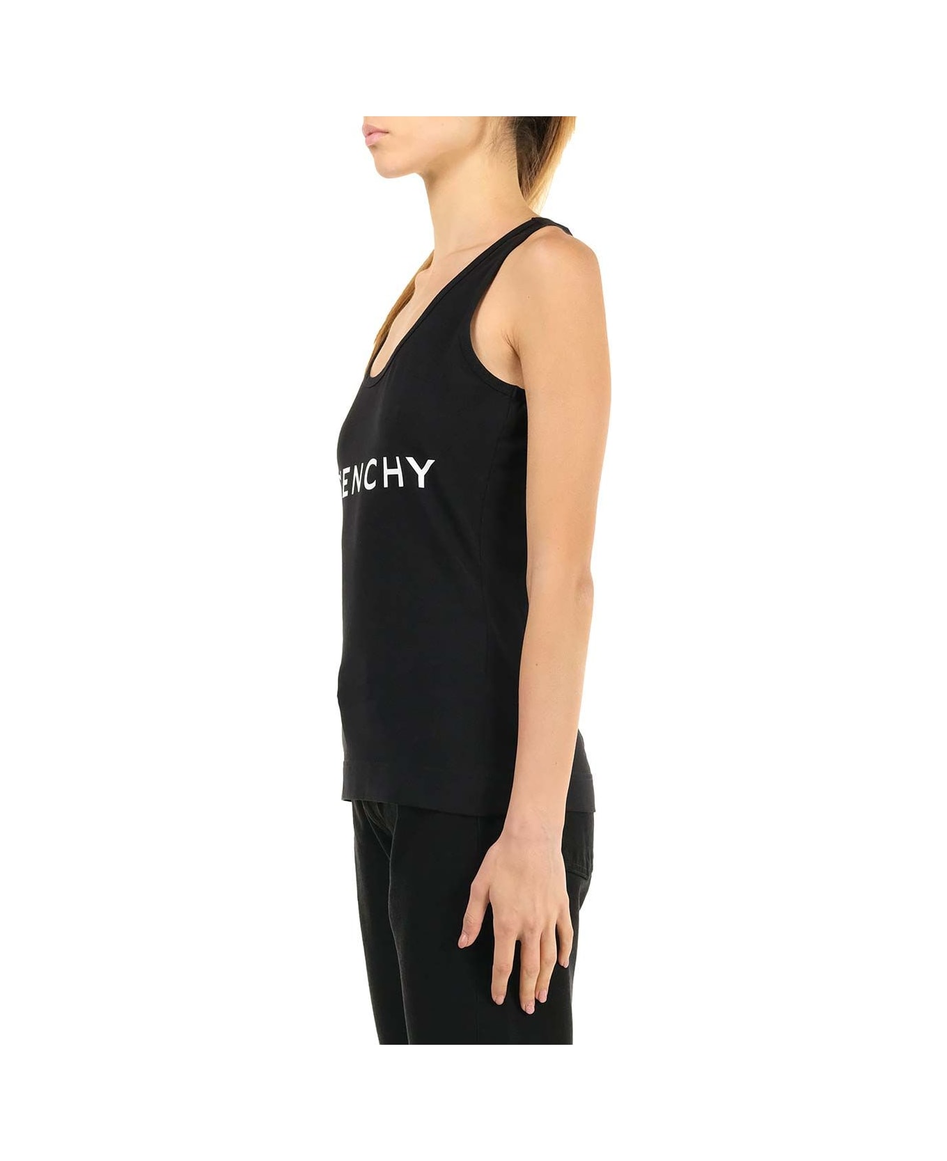 Givenchy Crew-neck Halterneck Top - Black