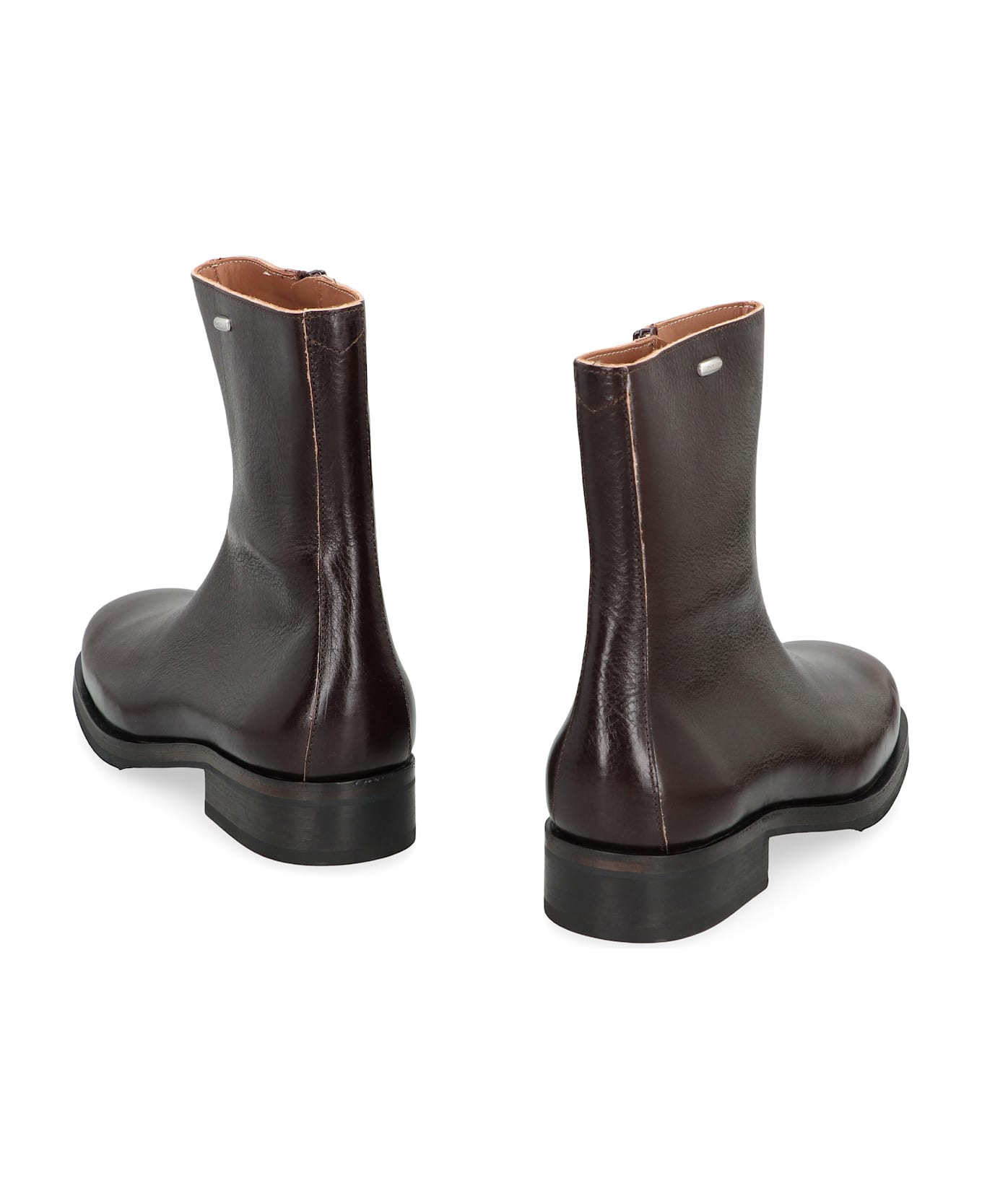 Our Legacy Boots Truck In Leather - brown