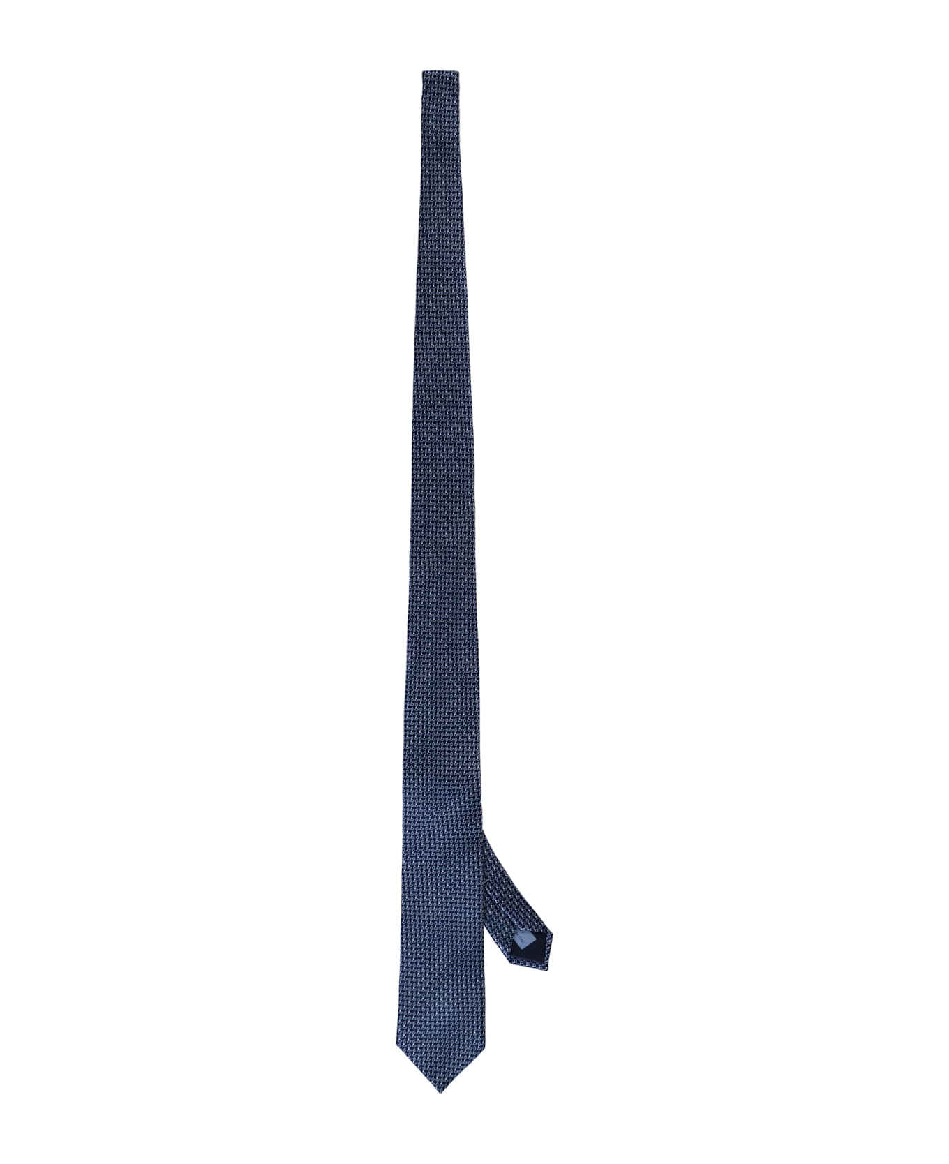 Corneliani Jacquard Silk Tie - blue