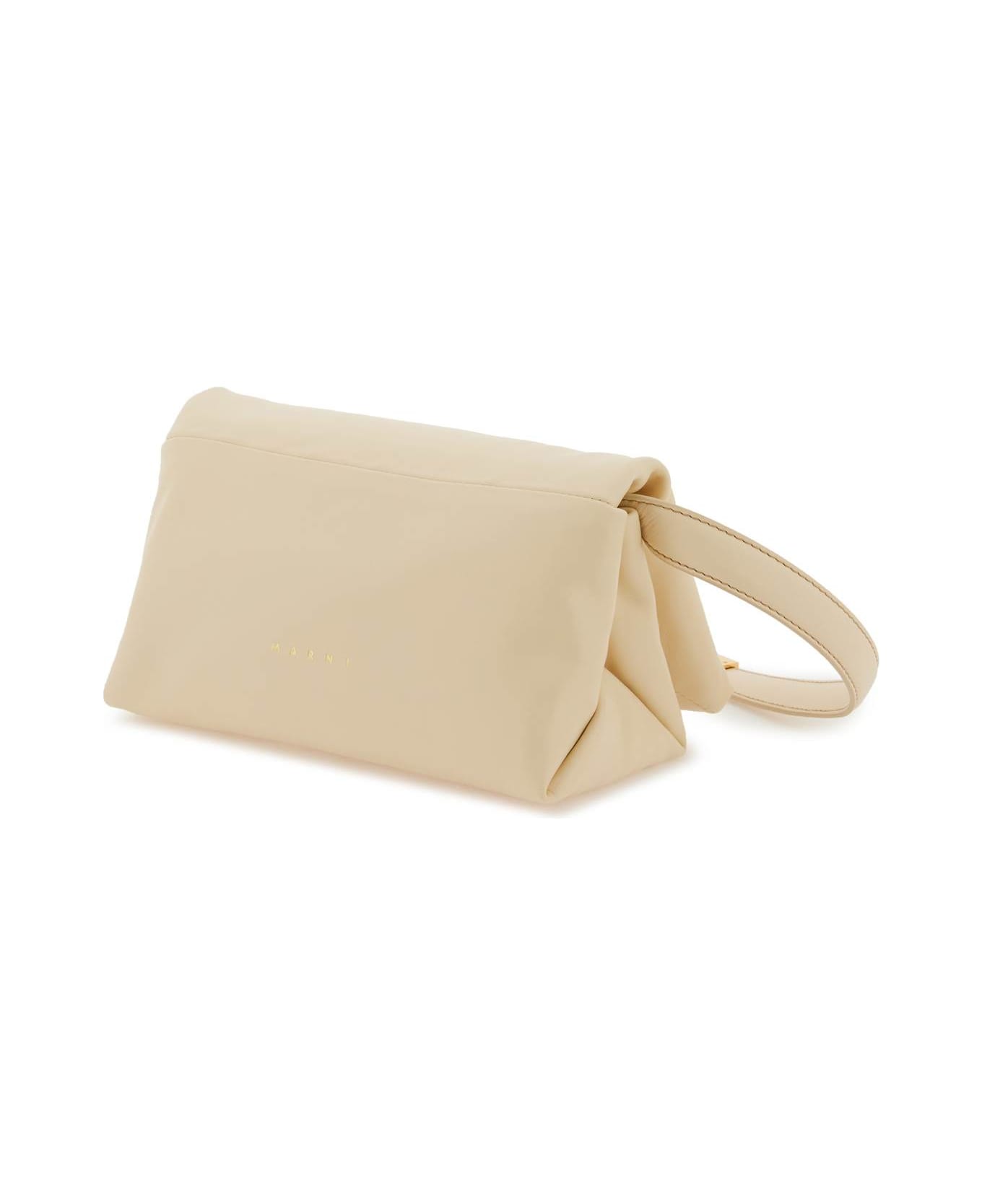 Marni Small Prisma Bag In Ivory Leather - IVORY トートバッグ