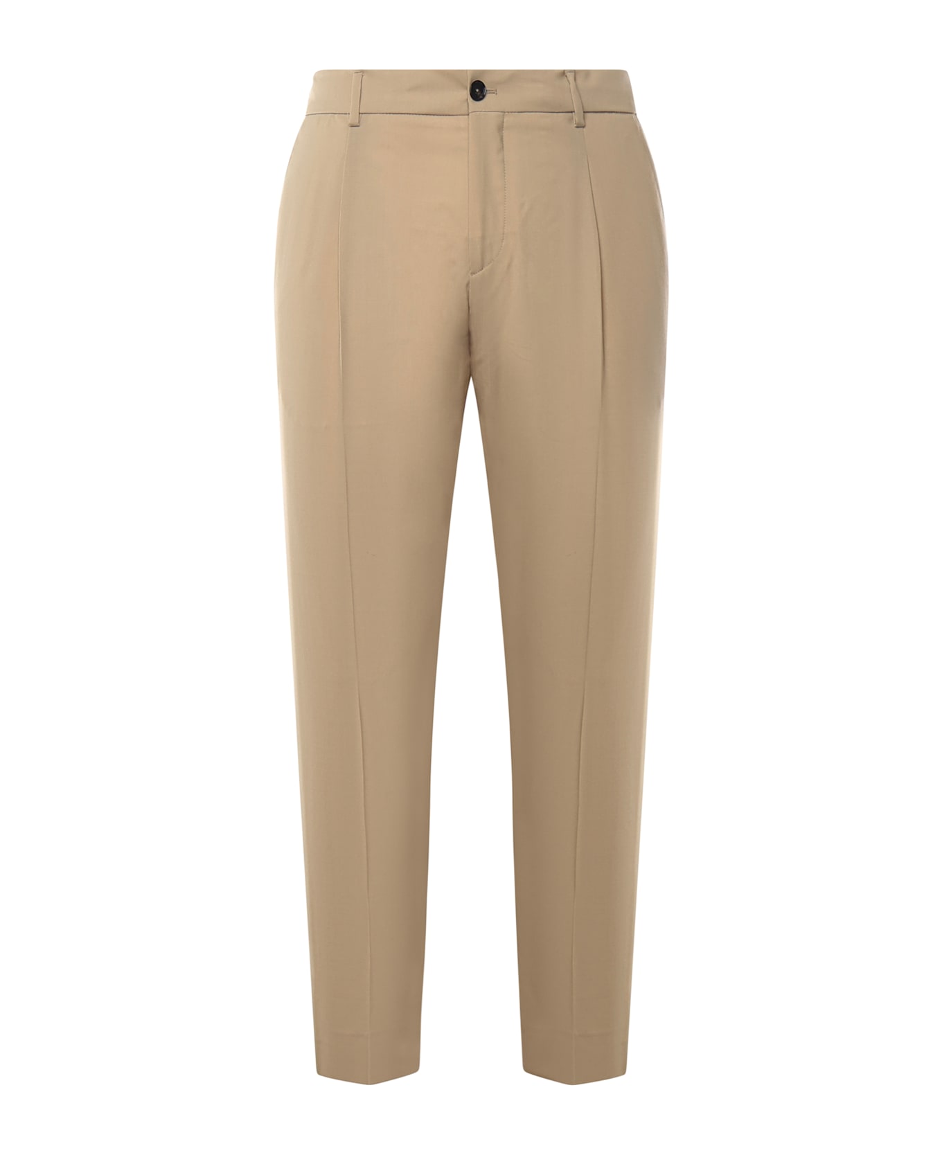 Be Able Wool-blend Gabardine Trousers - Beige