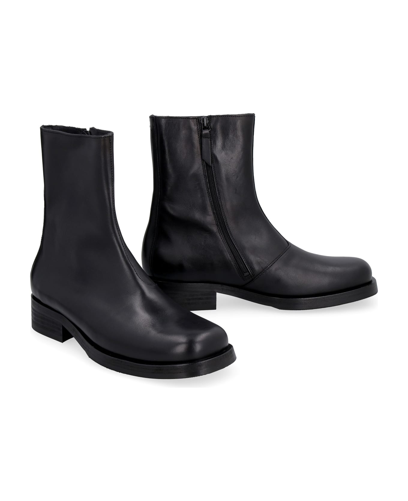 Our Legacy Camion Leather Ankle Boots - Black