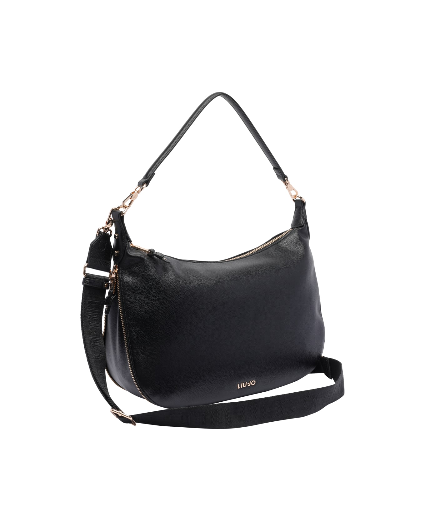 Liu-Jo Logo Shoulder Bag - Black