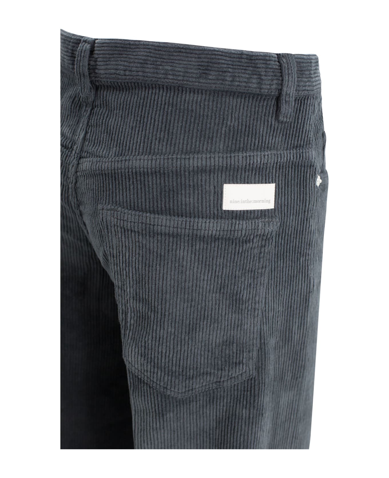 Nine in the Morning Palace Trousers In Velvet - Grigio