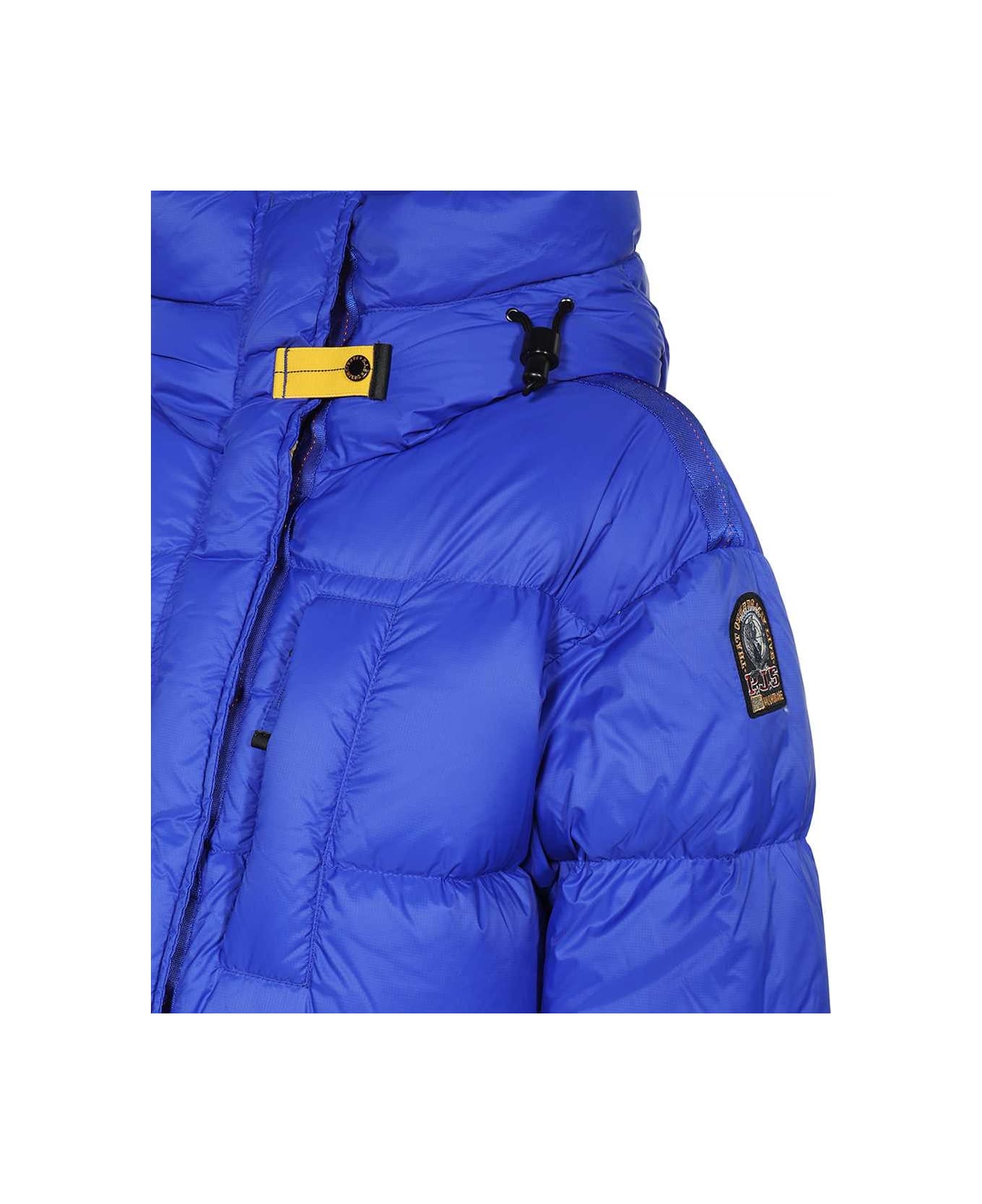 Parajumpers Eira Long Hooded Down Jacket - blue
