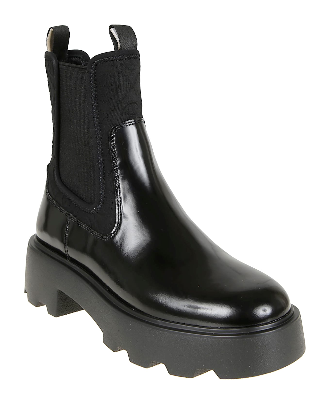 Tory Burch T Monogram Lug Chelsea Boot 65mm - Perfect Black
