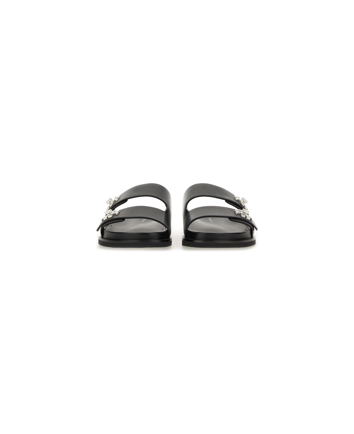 Tory Burch "t Lock" Sandal - BLACK フラットシューズ