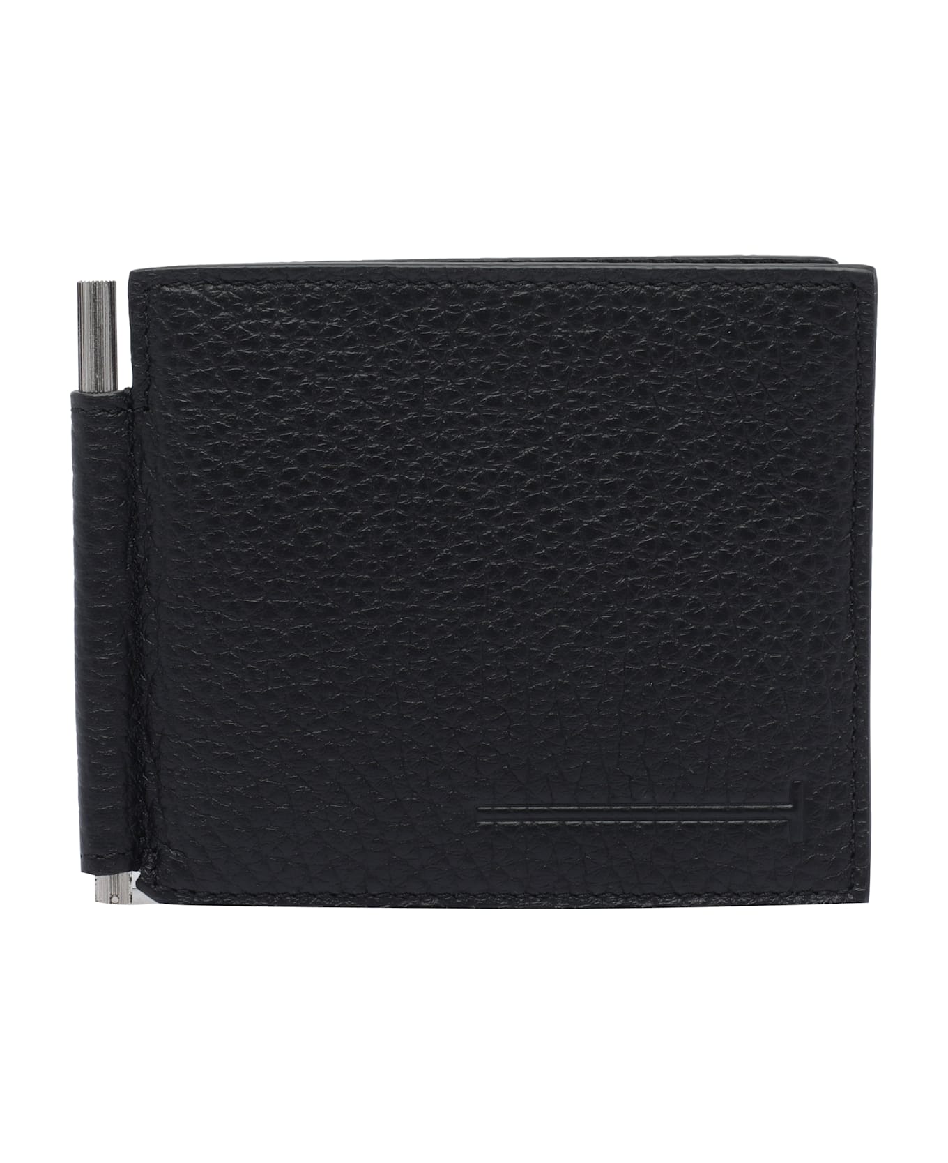 Tom Ford T-line Money Clip Wallet - BLACK