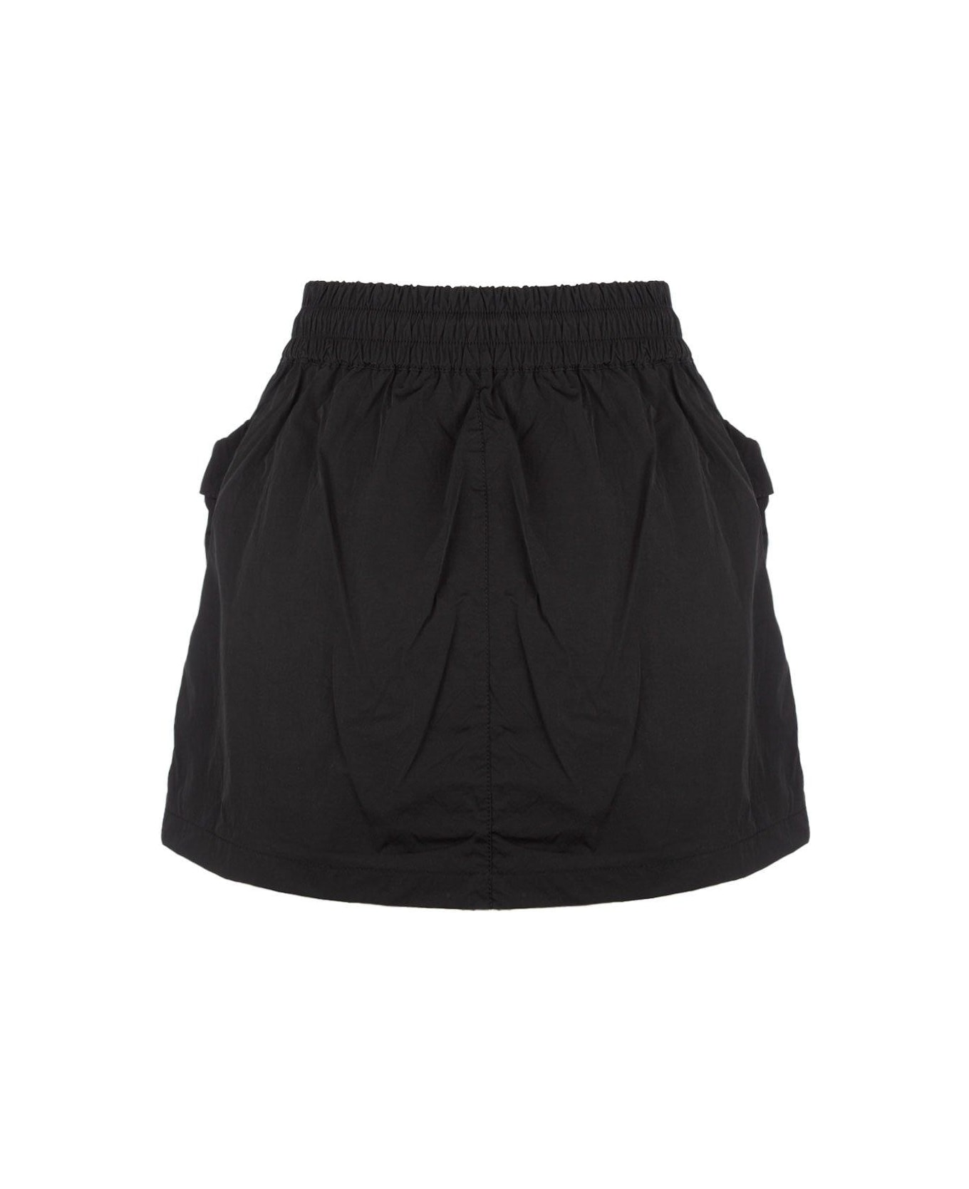 Diesel O-cean Elasticated Waistband Mini Skirt - Nero