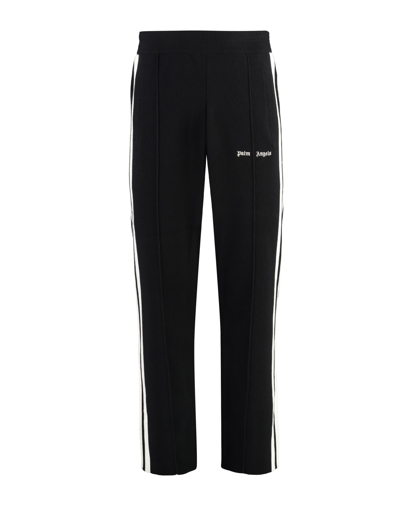 Palm Angels Knitted Track-pants - black